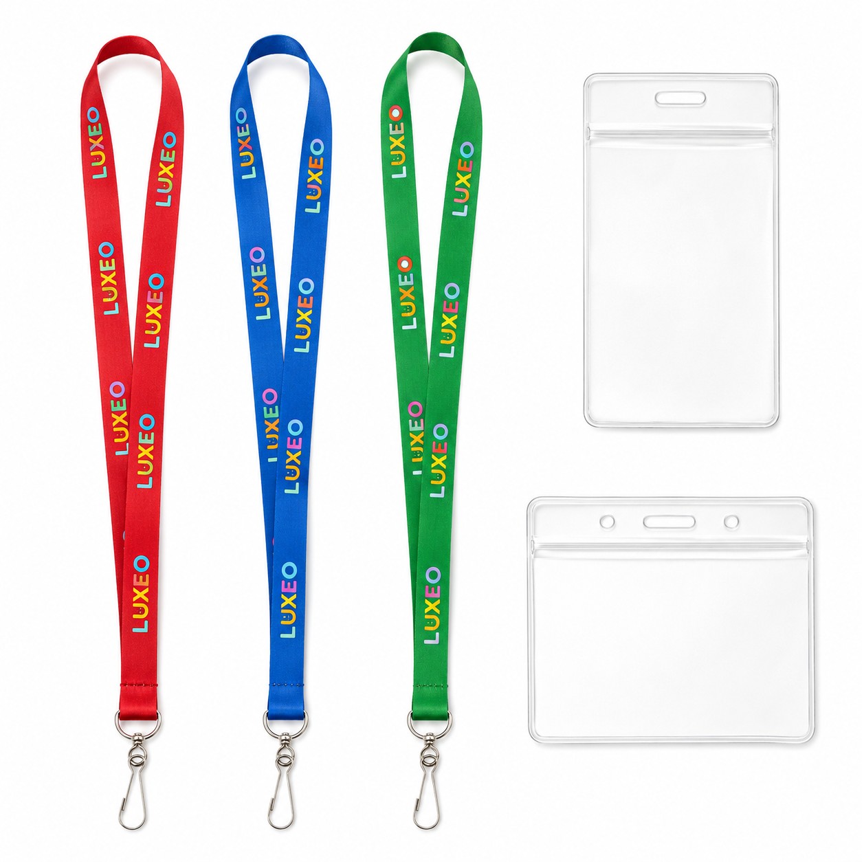 Polyester Lanyard With Clear Badge Holder