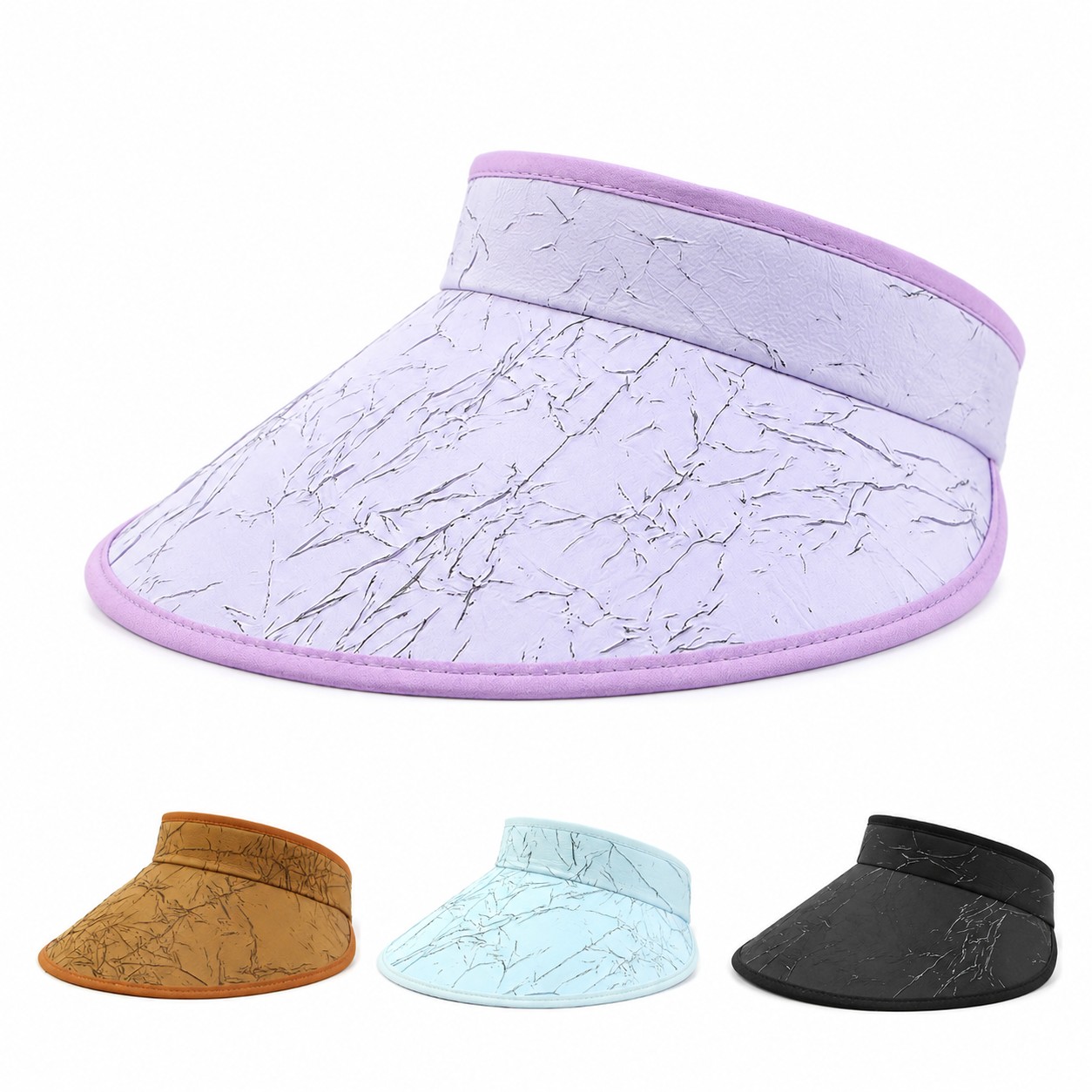 Polyester Foldable Open Crown Visor