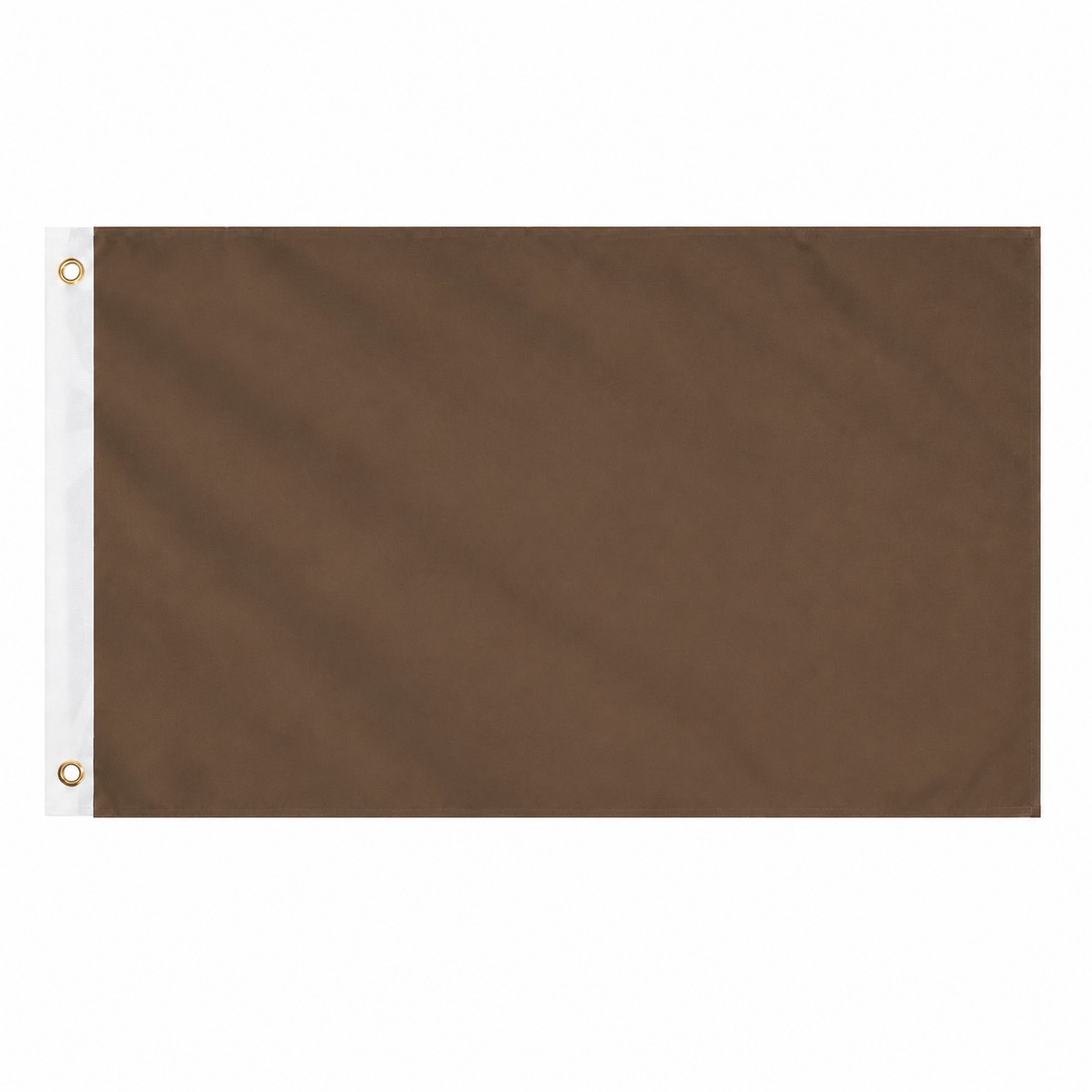 3' Double Sided Polyester Flag — Brown