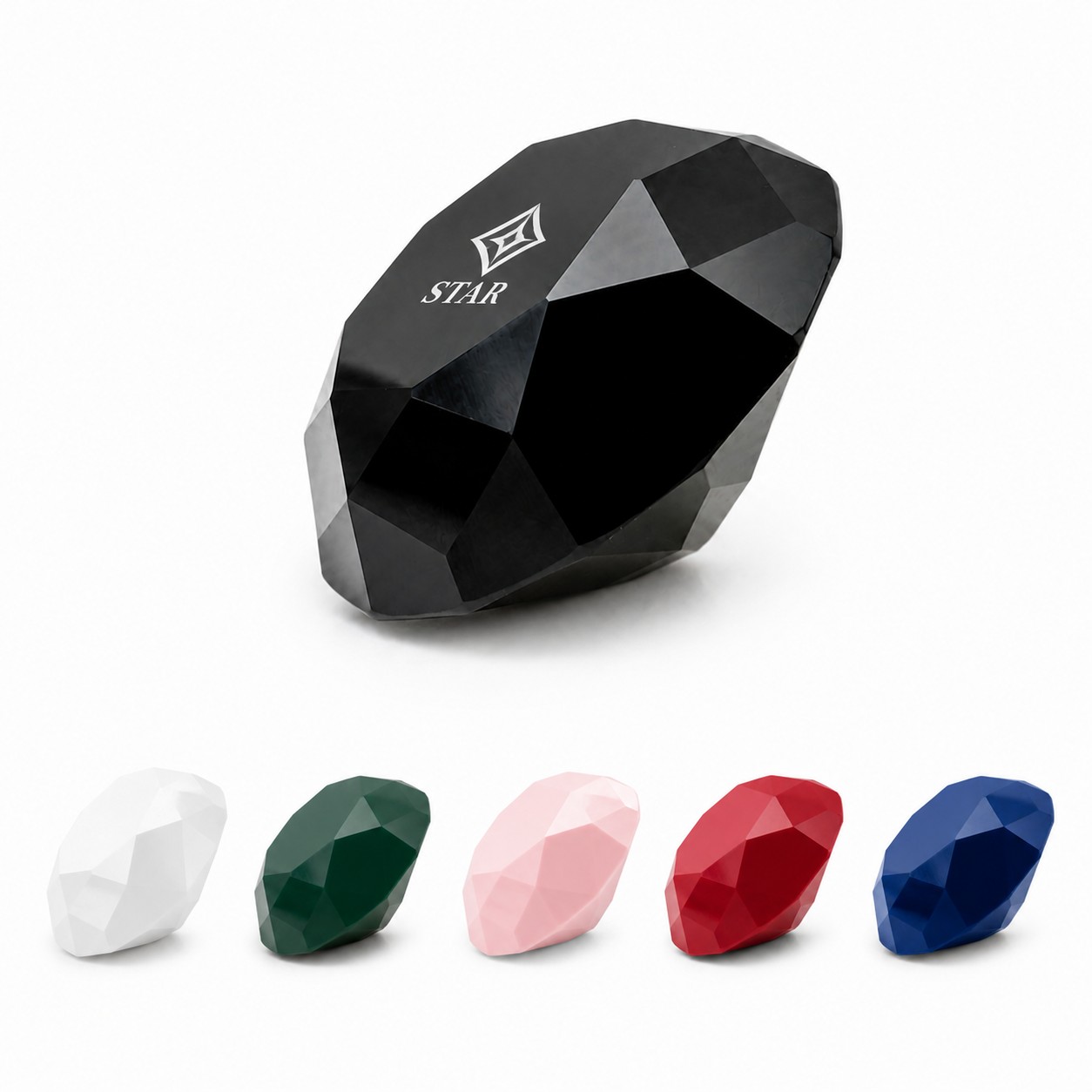 Faceted K9 Crystal Diamond Ornament