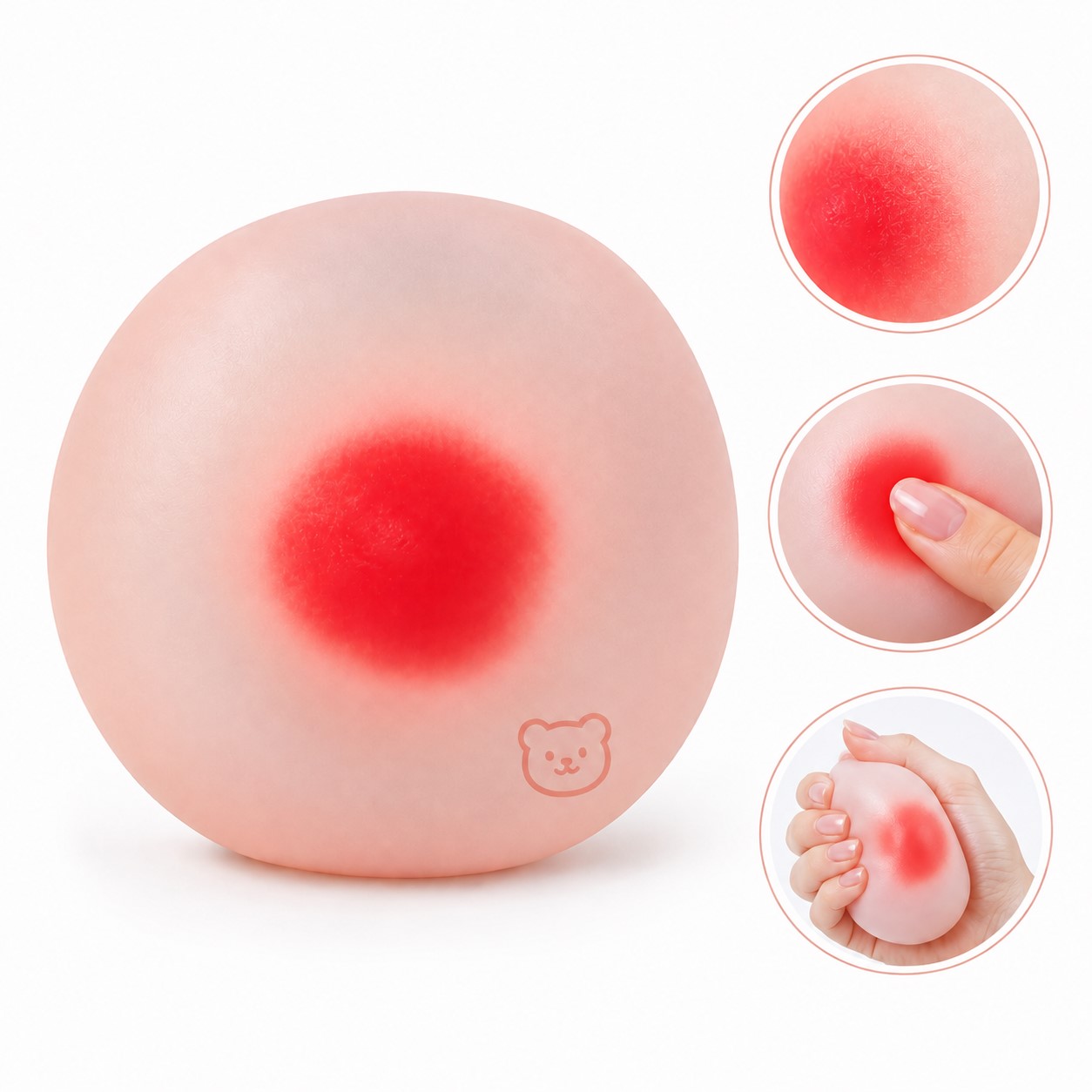 Strawberry Mochi TPR Stress Toy
