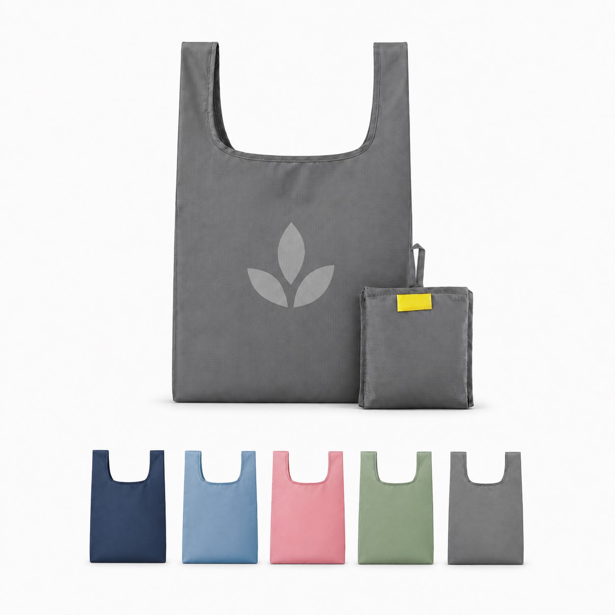 Plastic Grocery Tote With Integrated Pouch