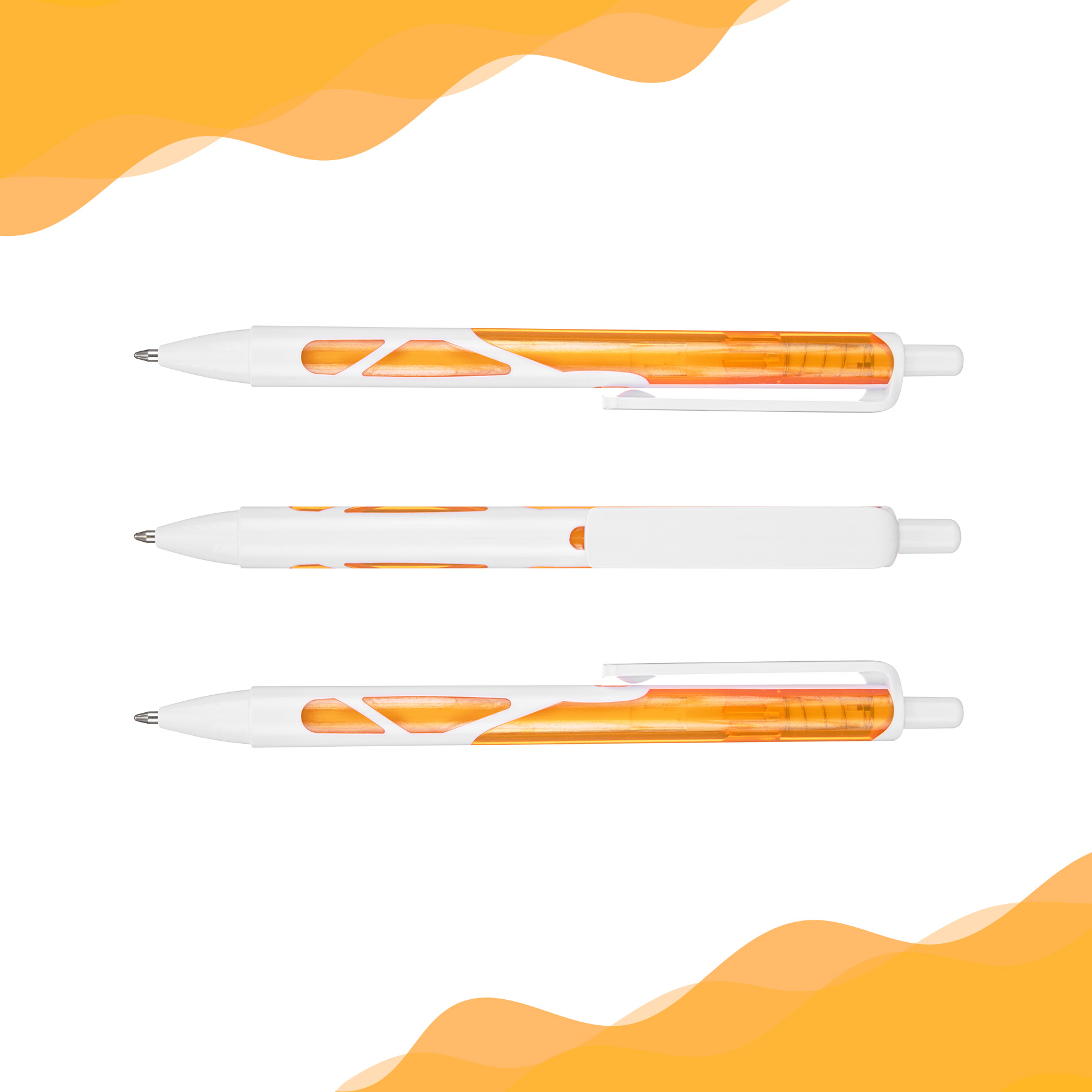 Translucent Barrel Retractable Ballpoint Pen — view 2