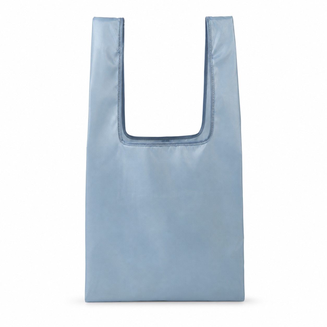 Plastic Folding Shopper With Wide Straps — view 2