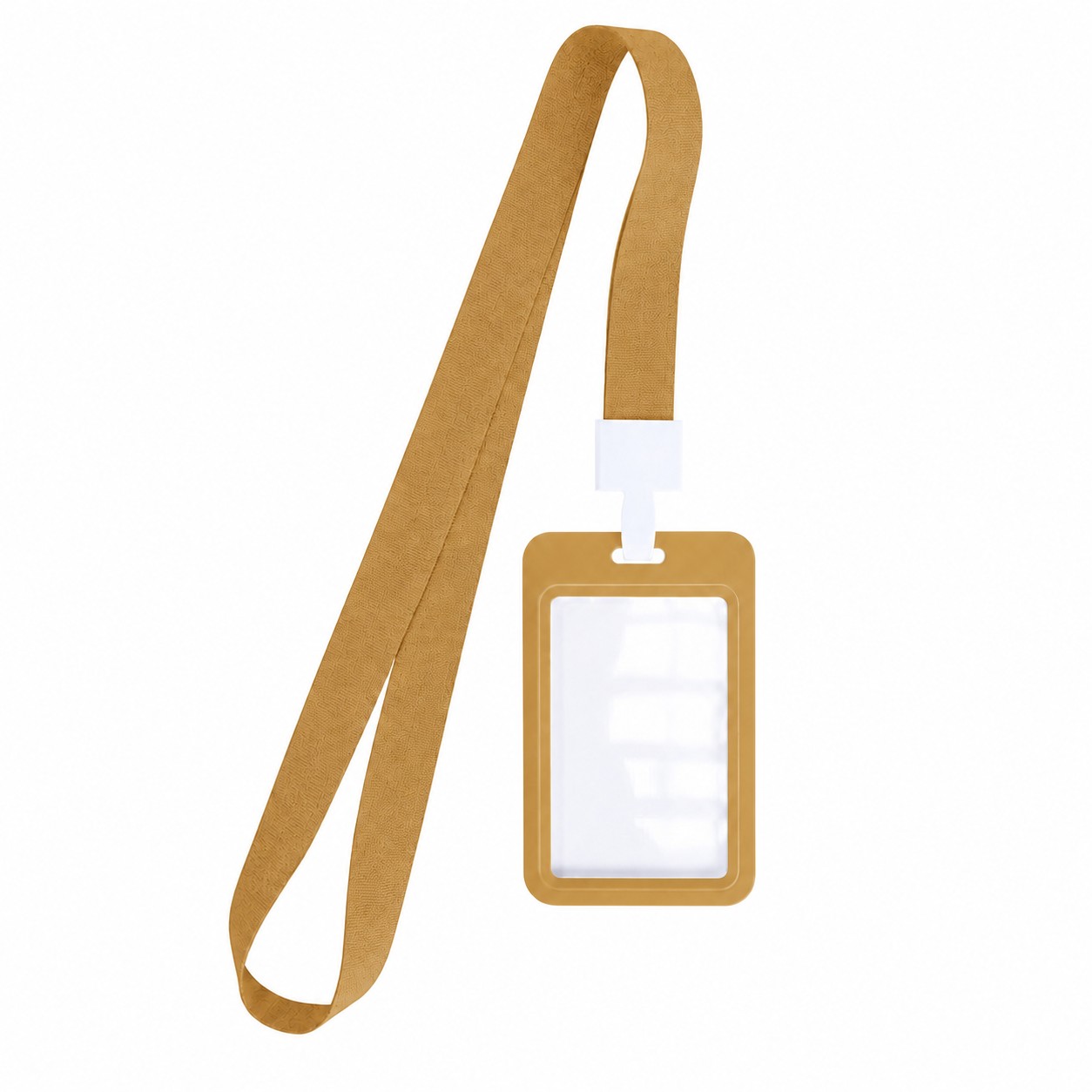 Vertical Sliding Badge Holder Lanyard — Bronze Gold