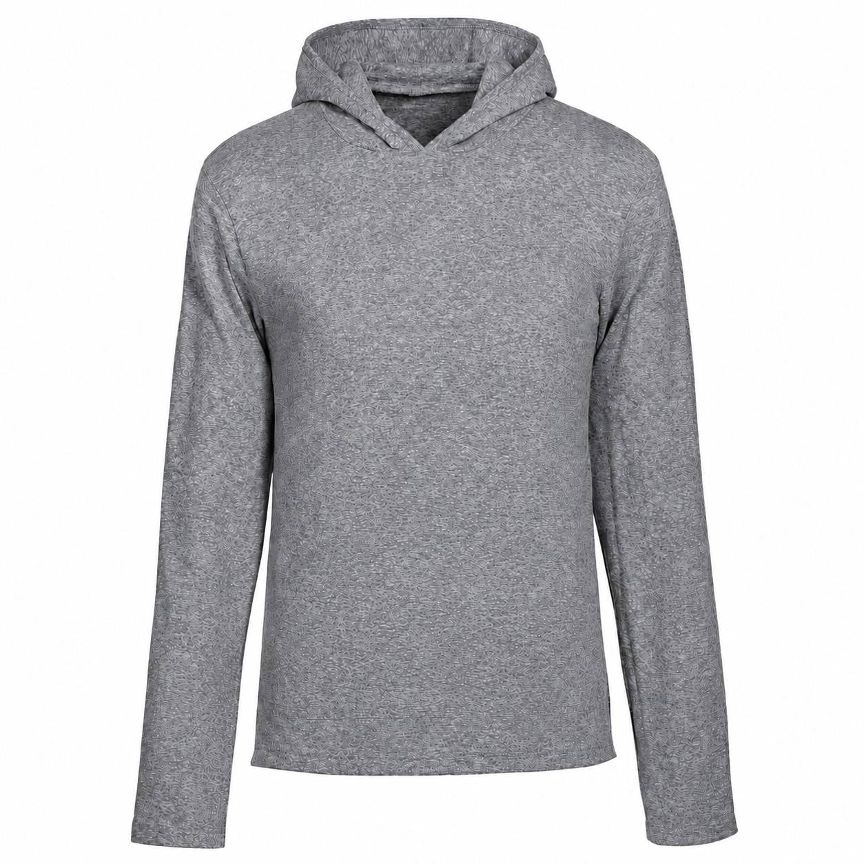 Lightweight Tri Blend Jersey Hoodie — Gray
