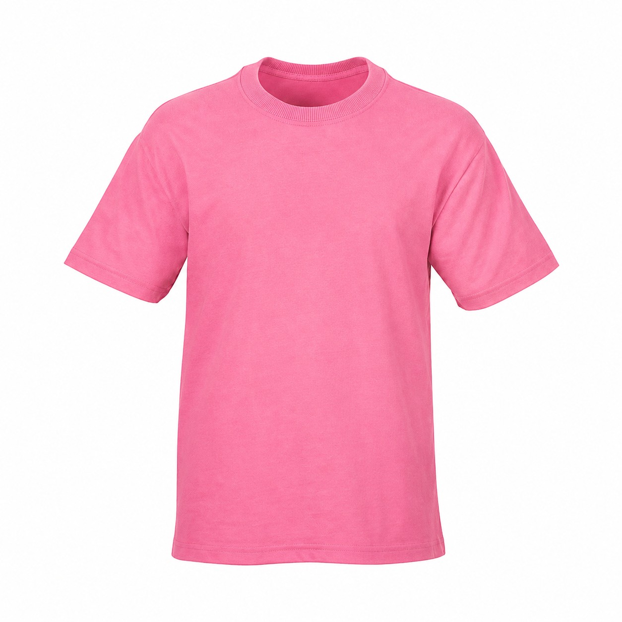Heavyweight Cotton Polyester Crewneck Shirt — Pink