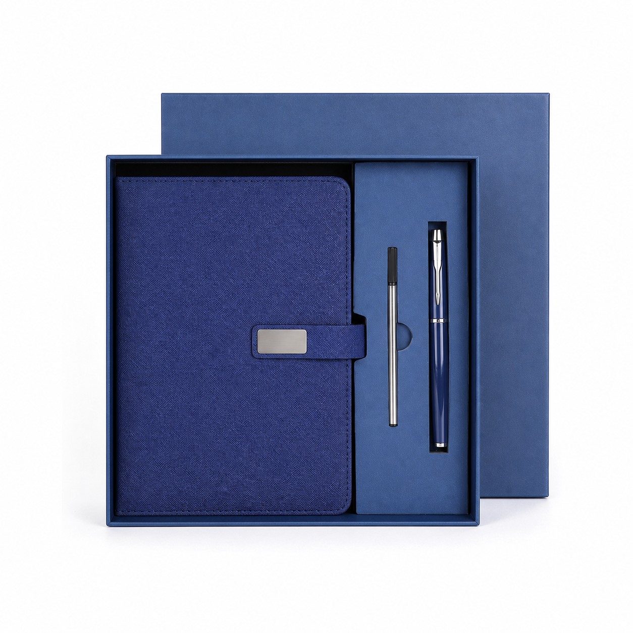 Metal Pen And A5 Leather Journal Set — view 2