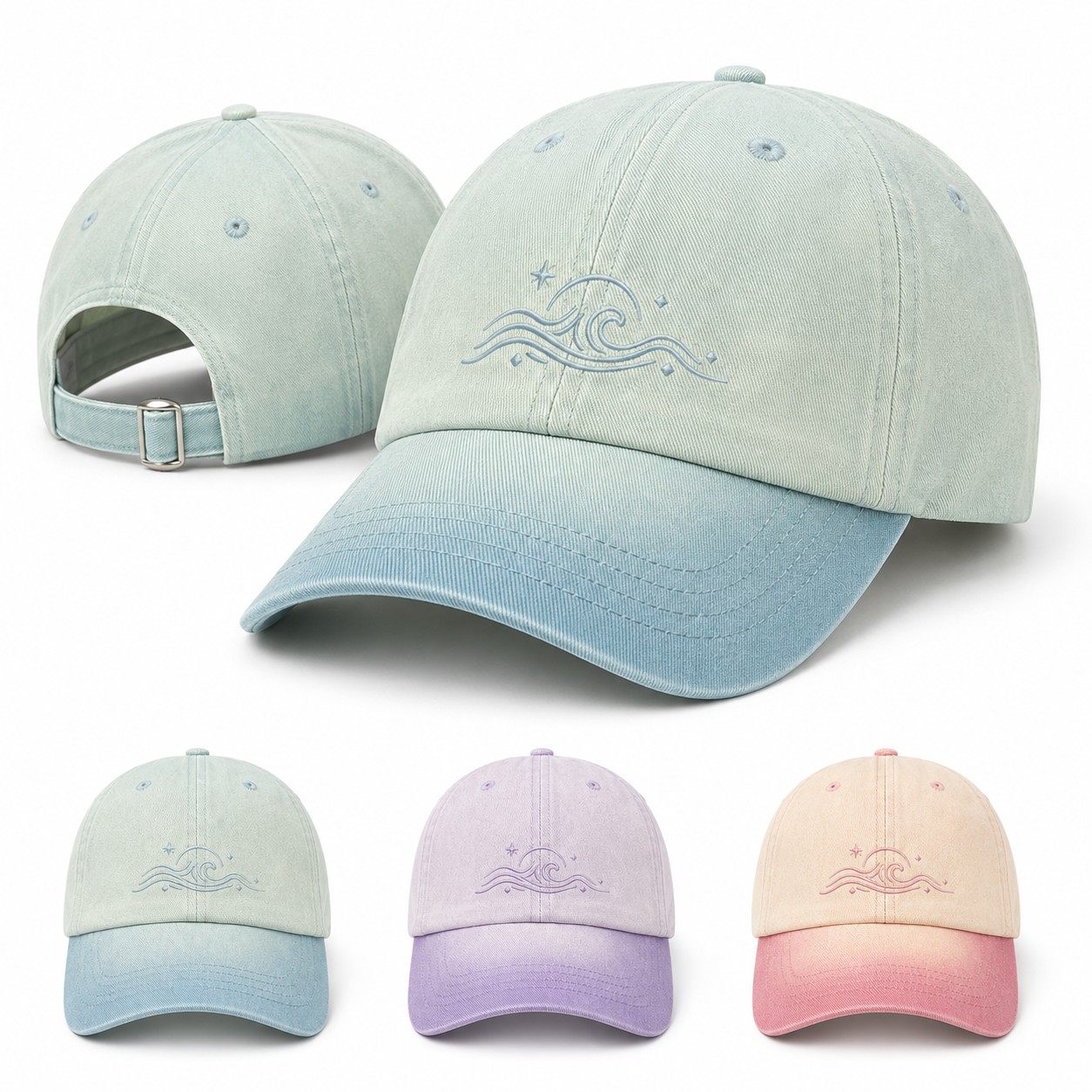 Gradient Polyester Baseball Cap