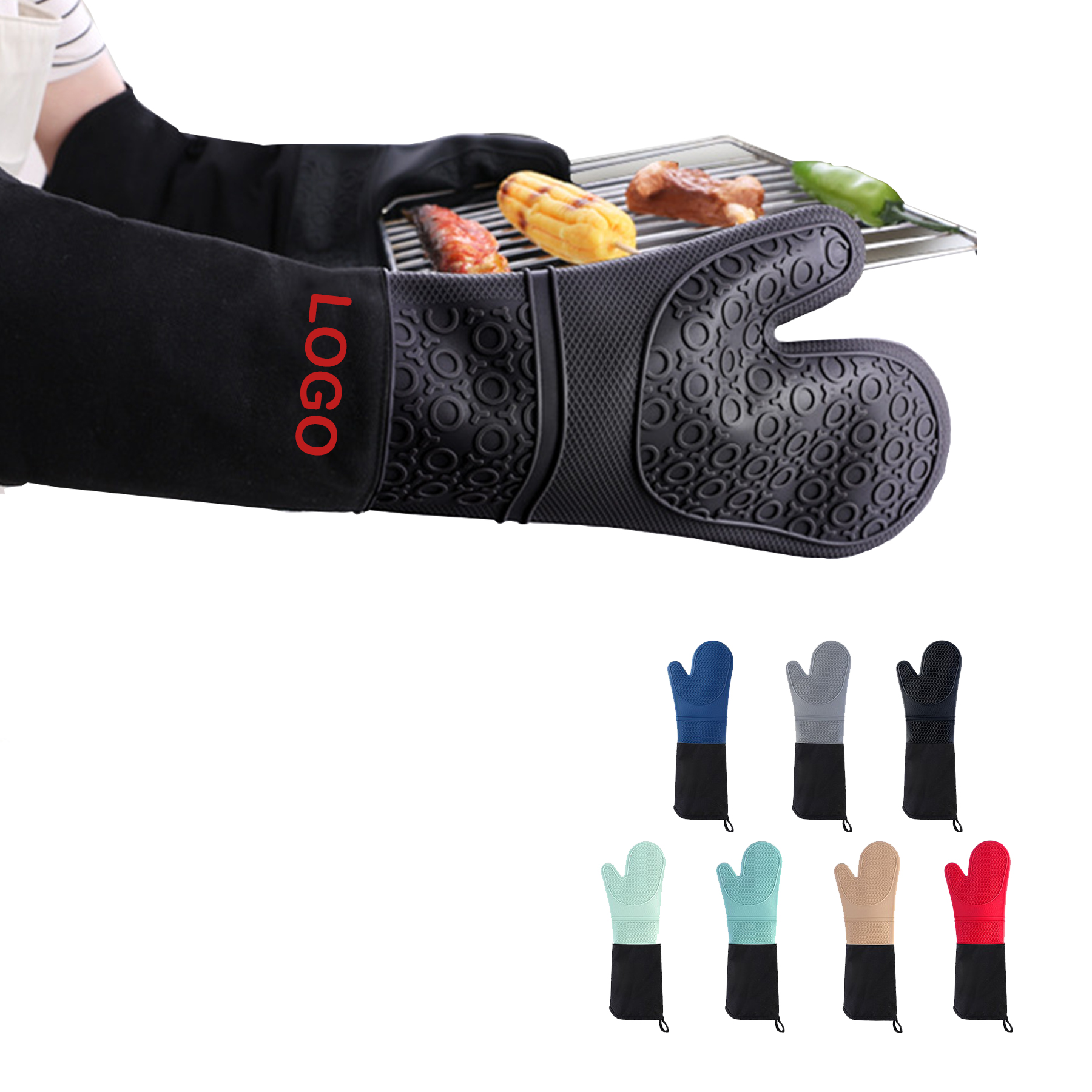 Silicone Oven Mitt Cooking Glove