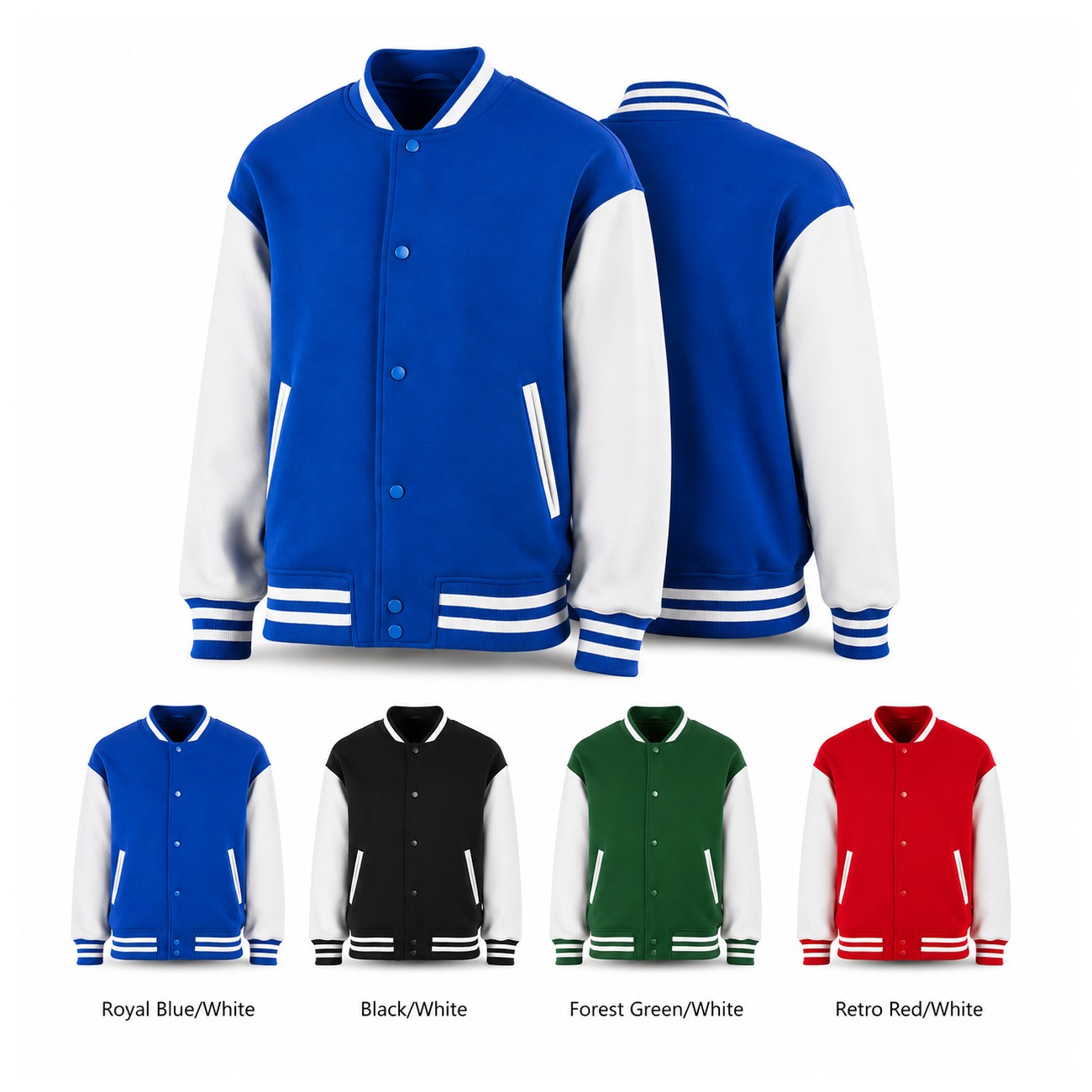 Cotton Varsity Jacket With Satin Lining
