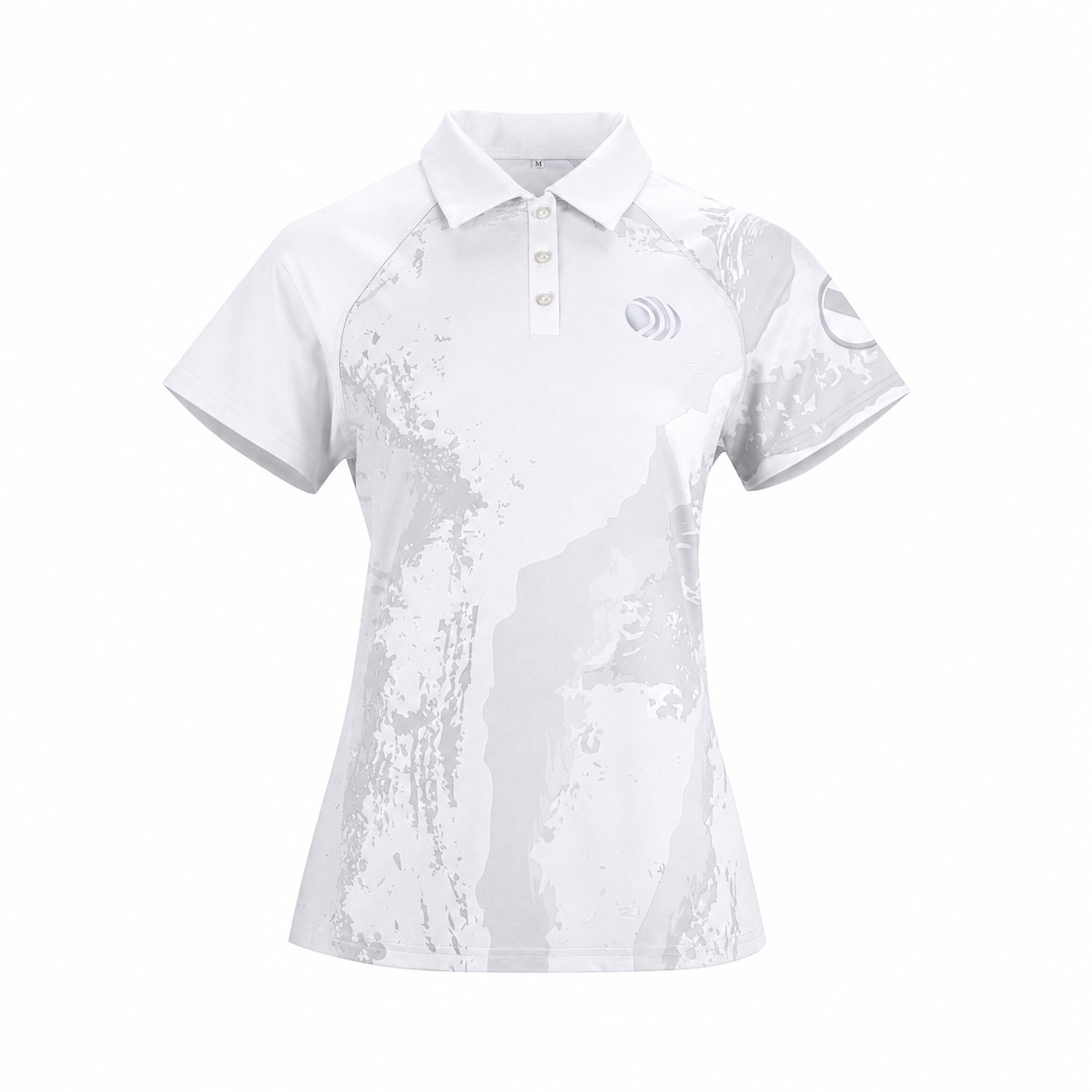 Quick-Drying Fabric Short Sleeve Fit Polo Shirt — White
