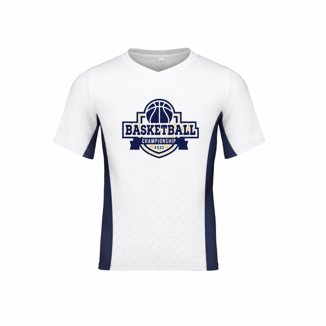 Moisture-Wicking Polyester Crew Neck T-Shirt — White
