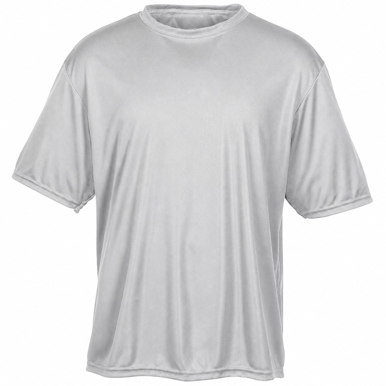 Men's Recycled Polyester Cooling Tee — Silver