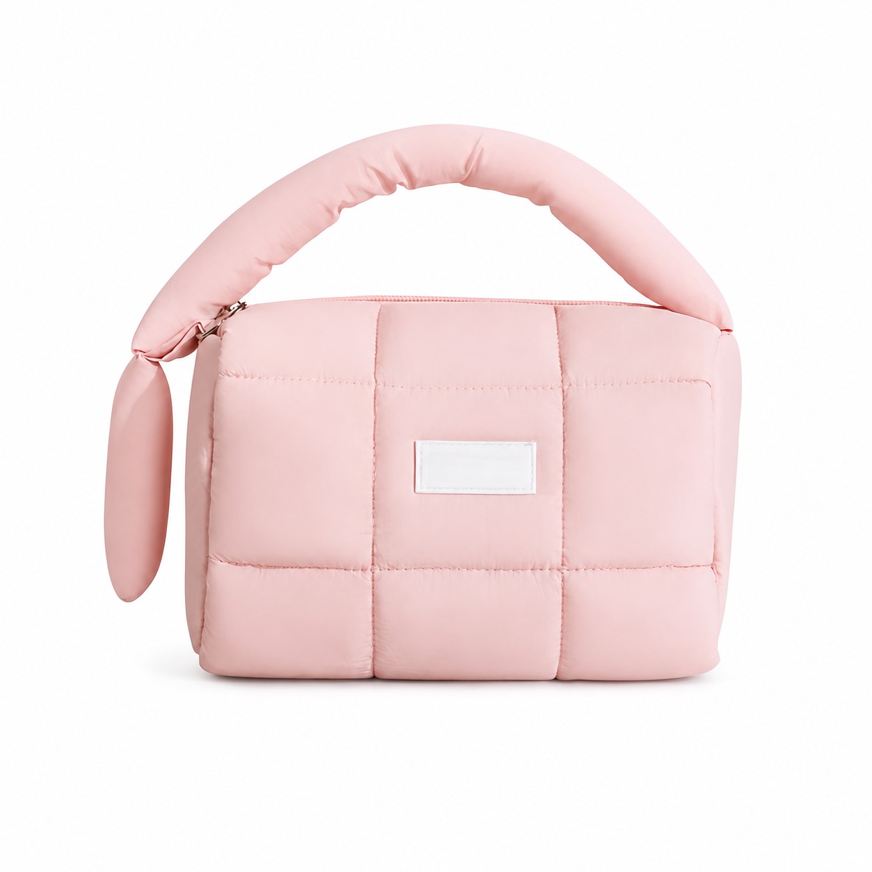 Quilted Nylon Puffy Makeup Pouch — view 2