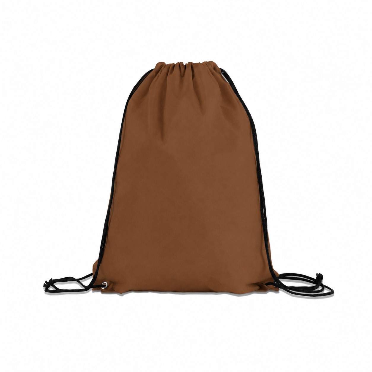 210D Polyester Ocean Drawstring Bag — Brown