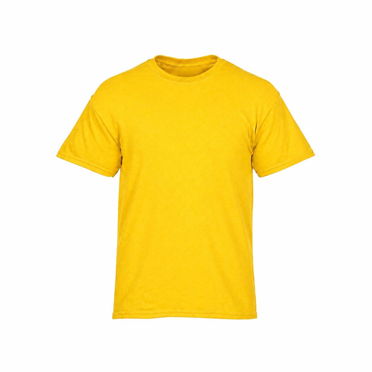 Heavy Cotton Crew Neck T-Shirt — Yellow