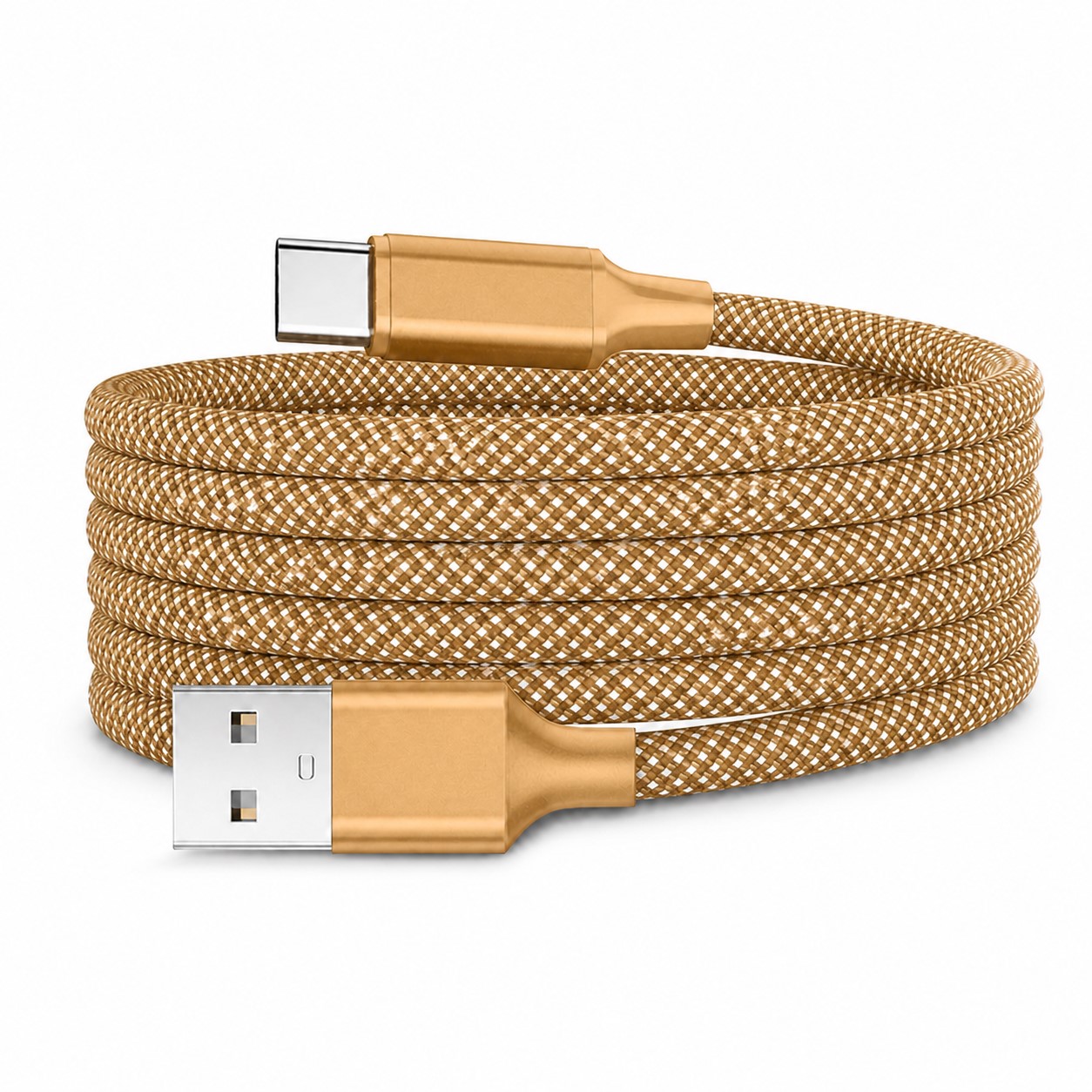 Self Winding Charging Cable — Bronze Gold