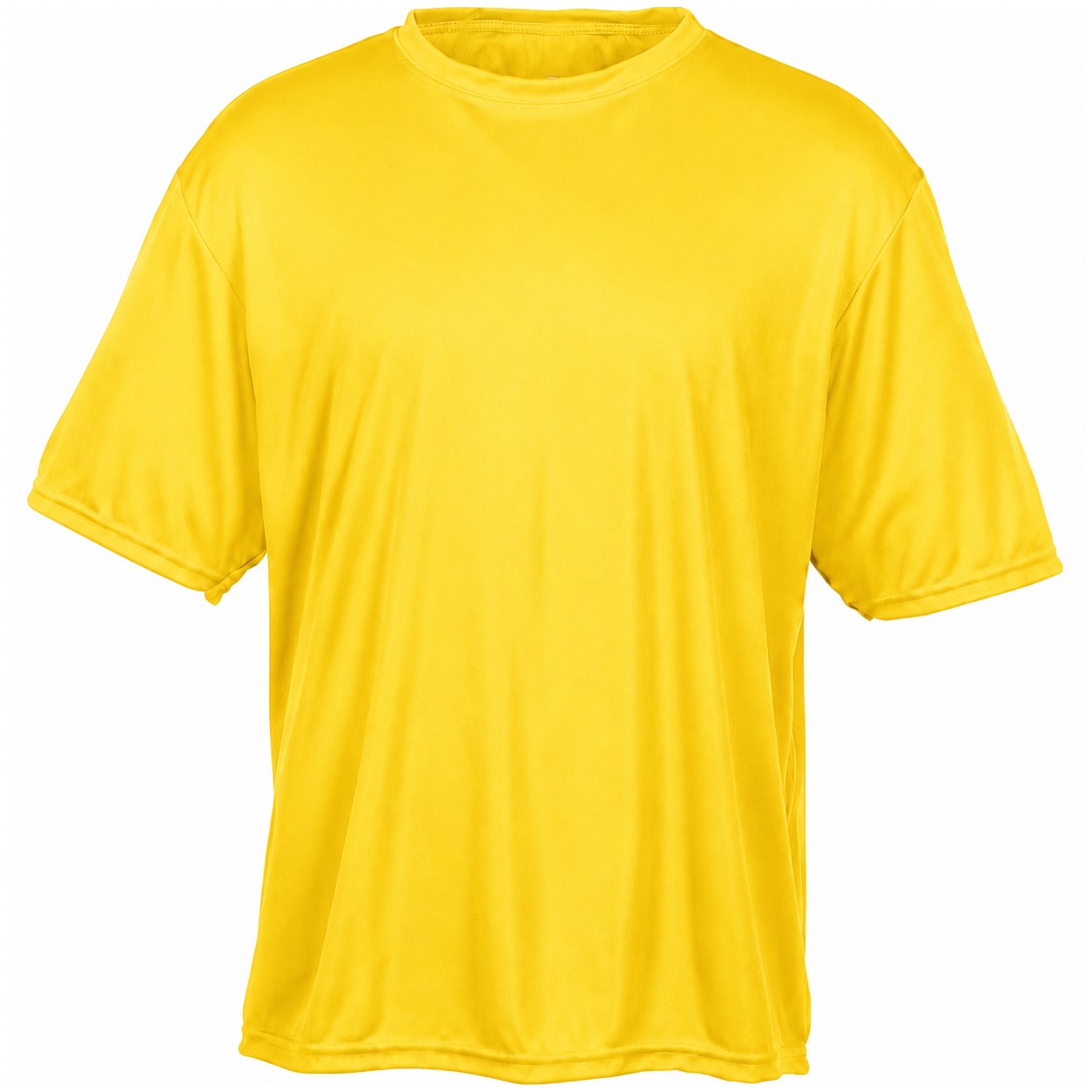 Men's Cooling Recycled Polyester Tee — Yellow