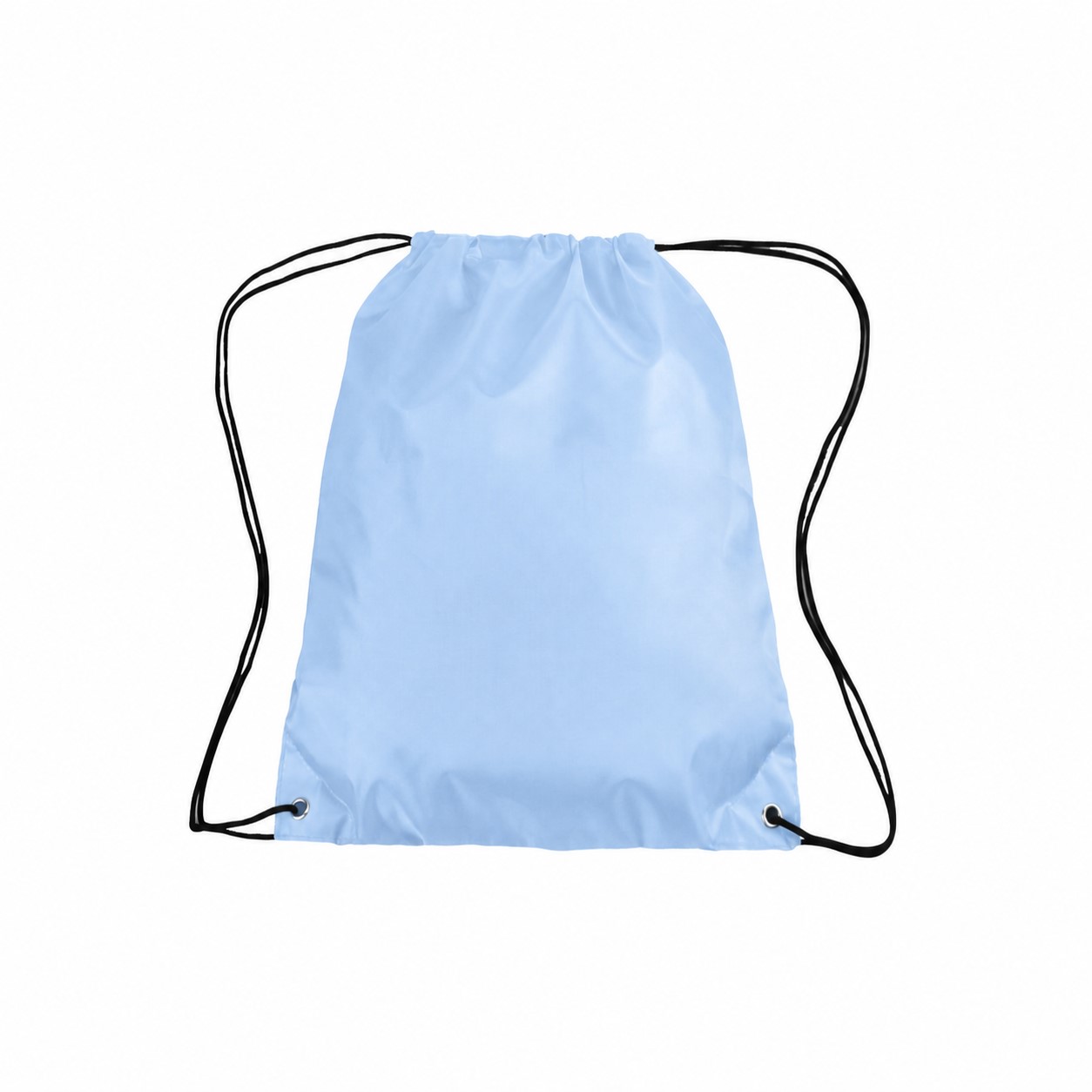 210D Polyester Classic Drawstring Bag — Baby Blue