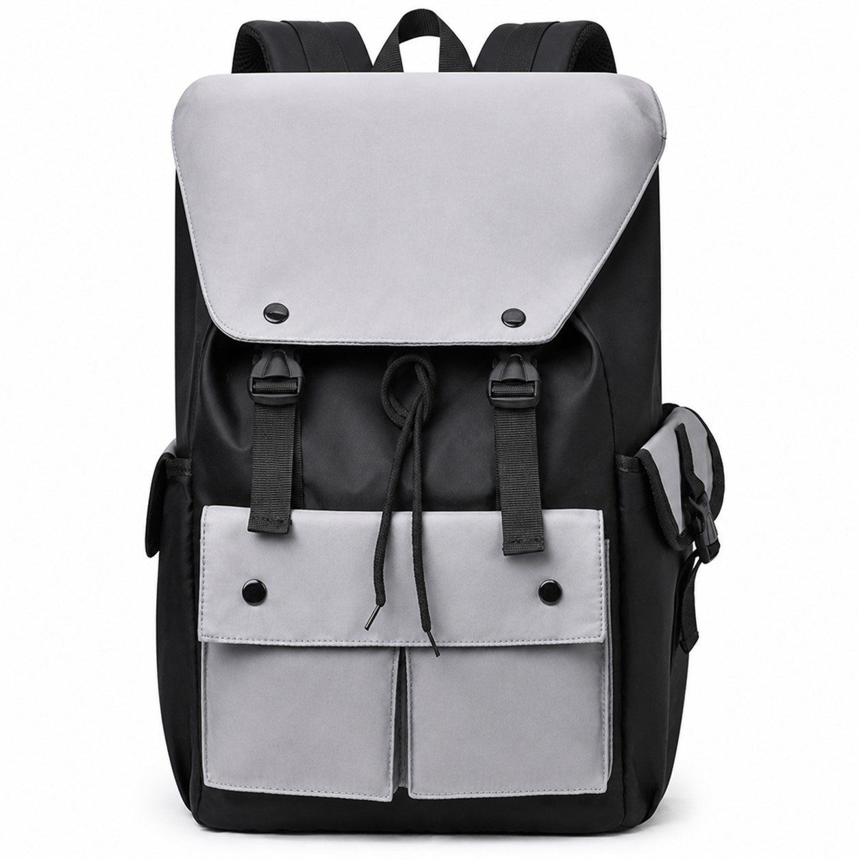 Water Resistant Polyester Flap Backpack — view 2