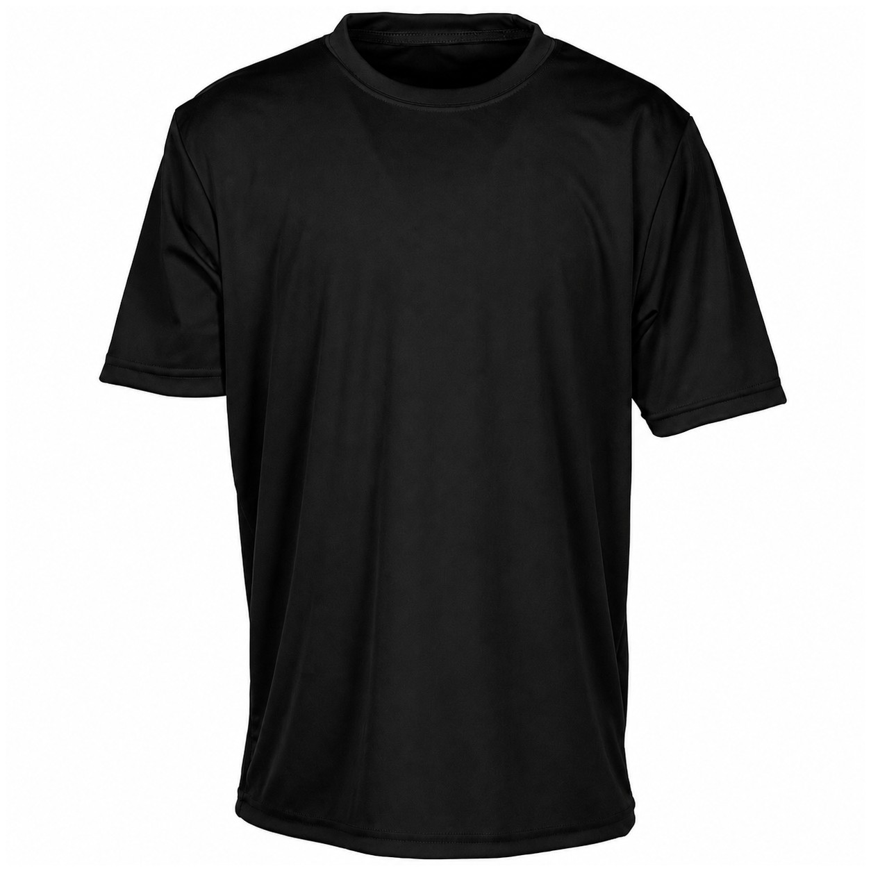 Youth Recycled Polyester Cooling Tee — Black