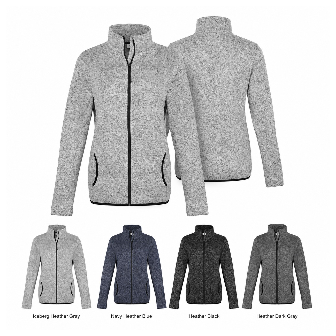 Women's Full-Zip Sweater Fleece Jacket