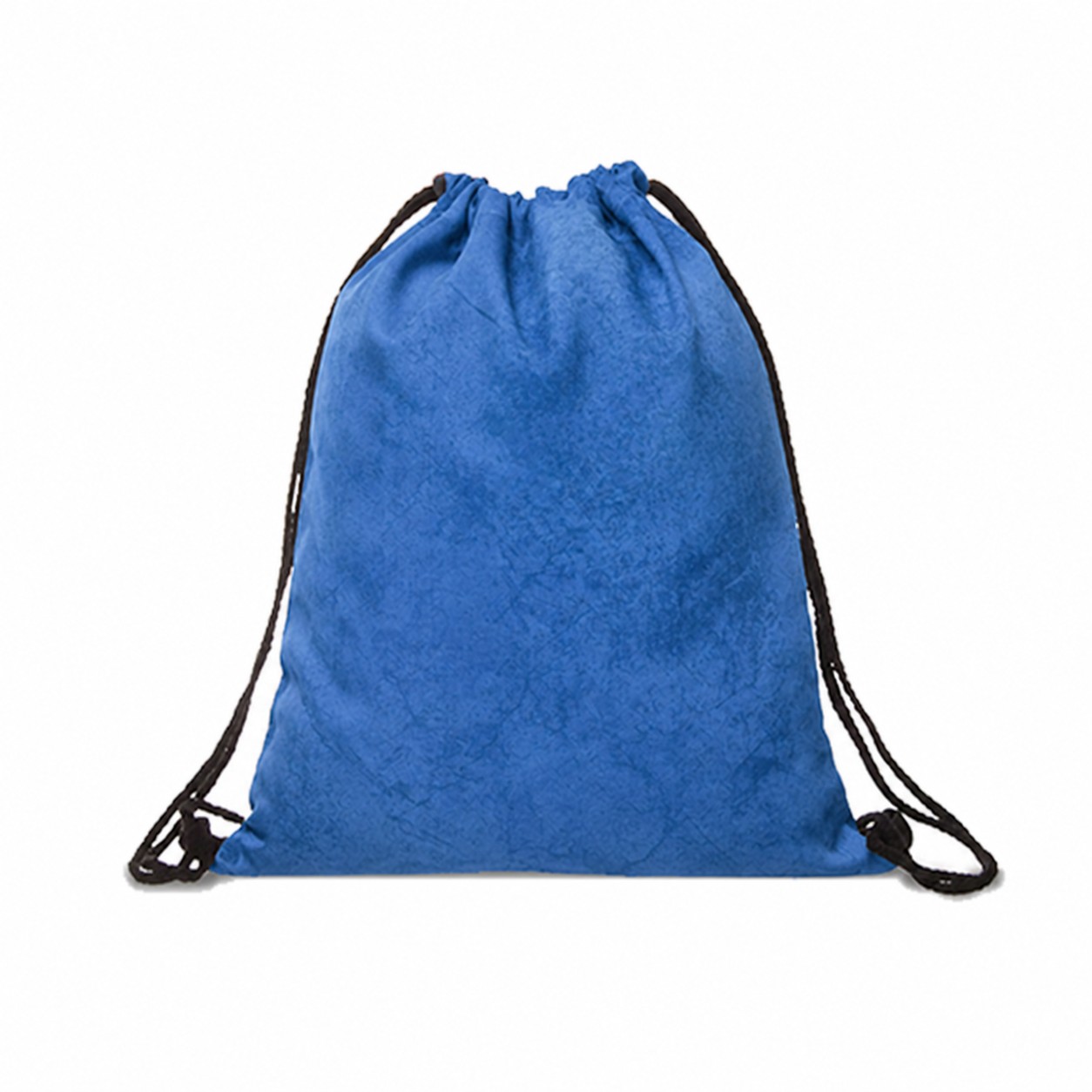 Polyester Flag Drawstring Backpack — Blue