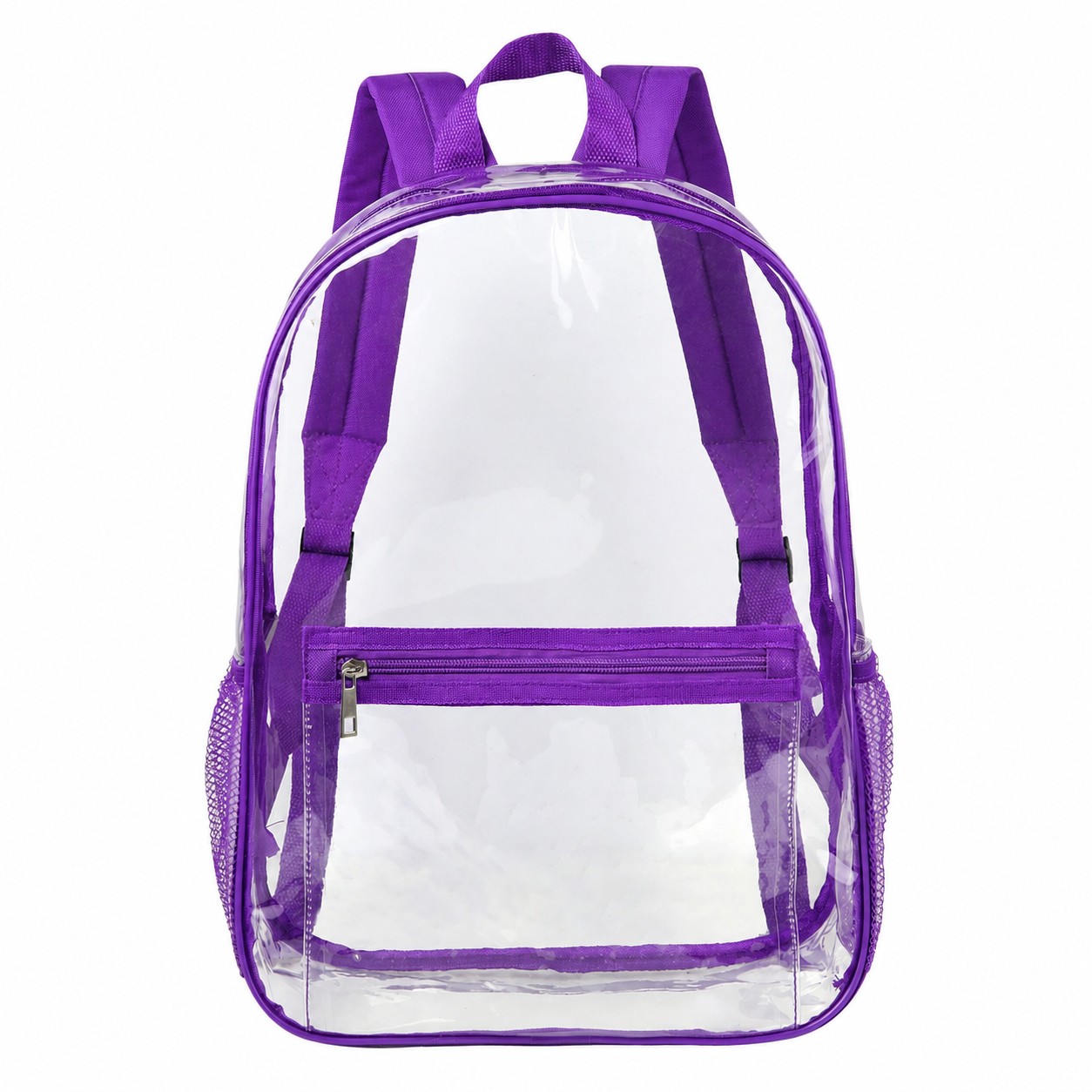 Clear PVC Backpack — Purple