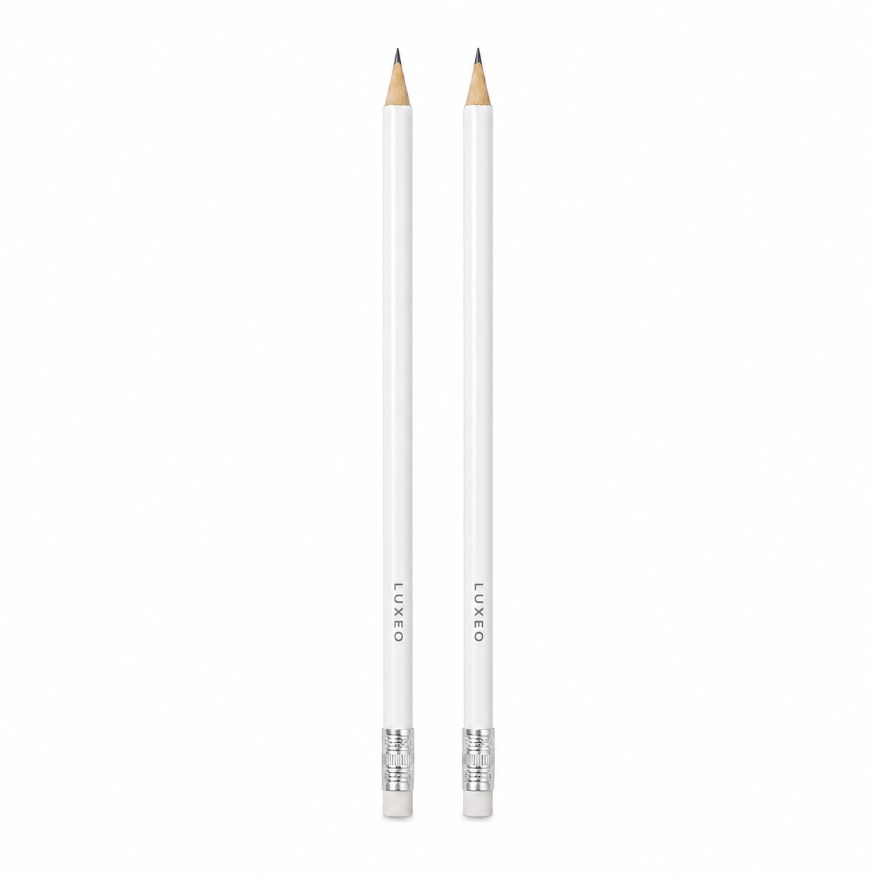 White Wood Pencil With Eraser