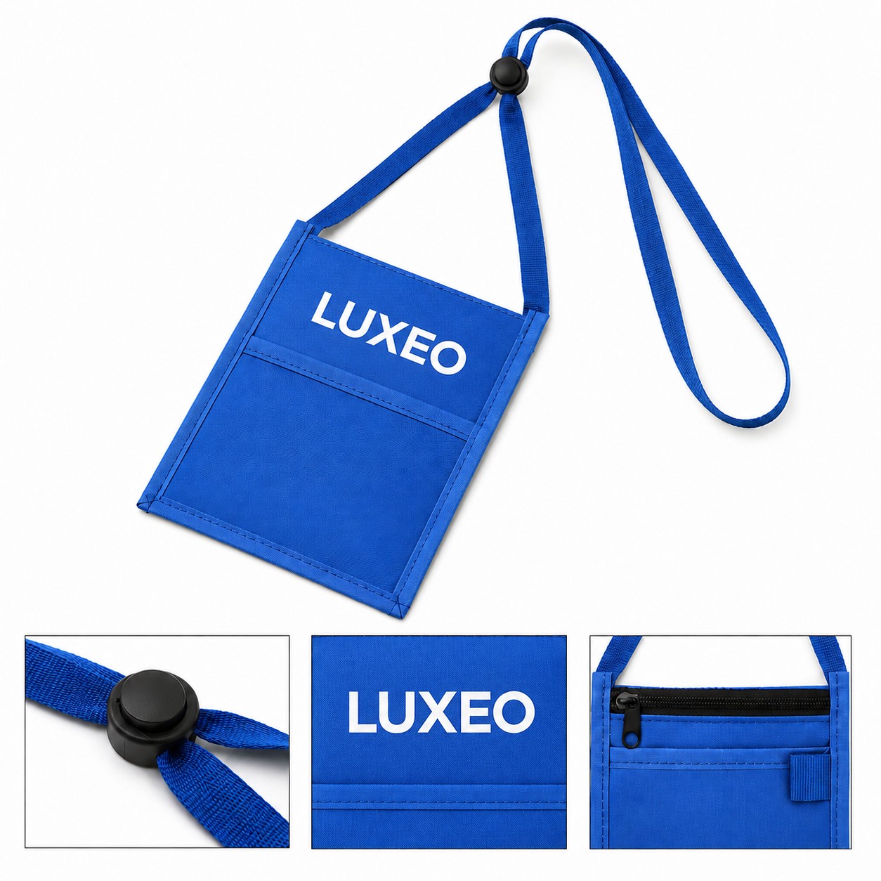 Double Window Nylon Badge Pouch