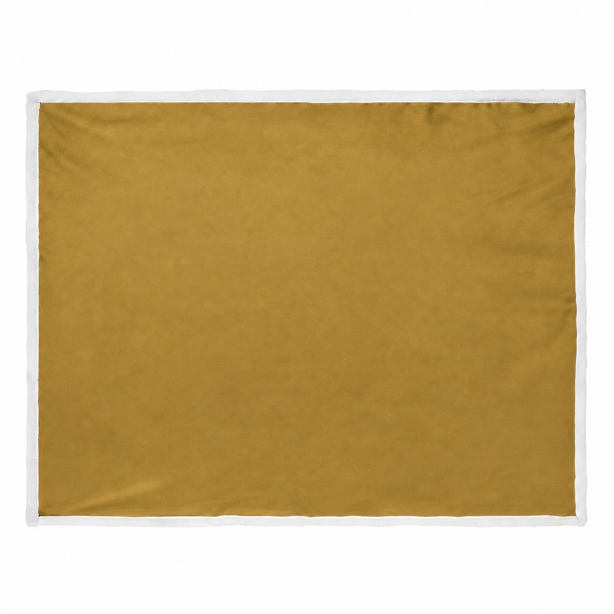 Flannel Sherpa Throw Blanket — Brass Gold