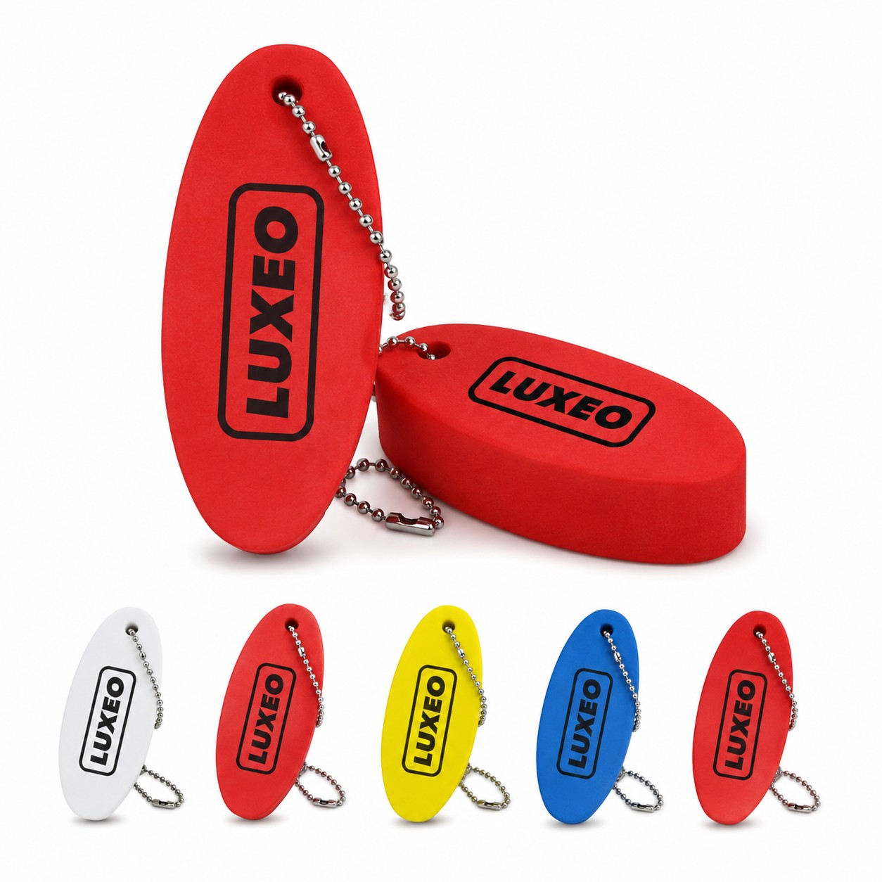 PU Floating Oval Key Tag