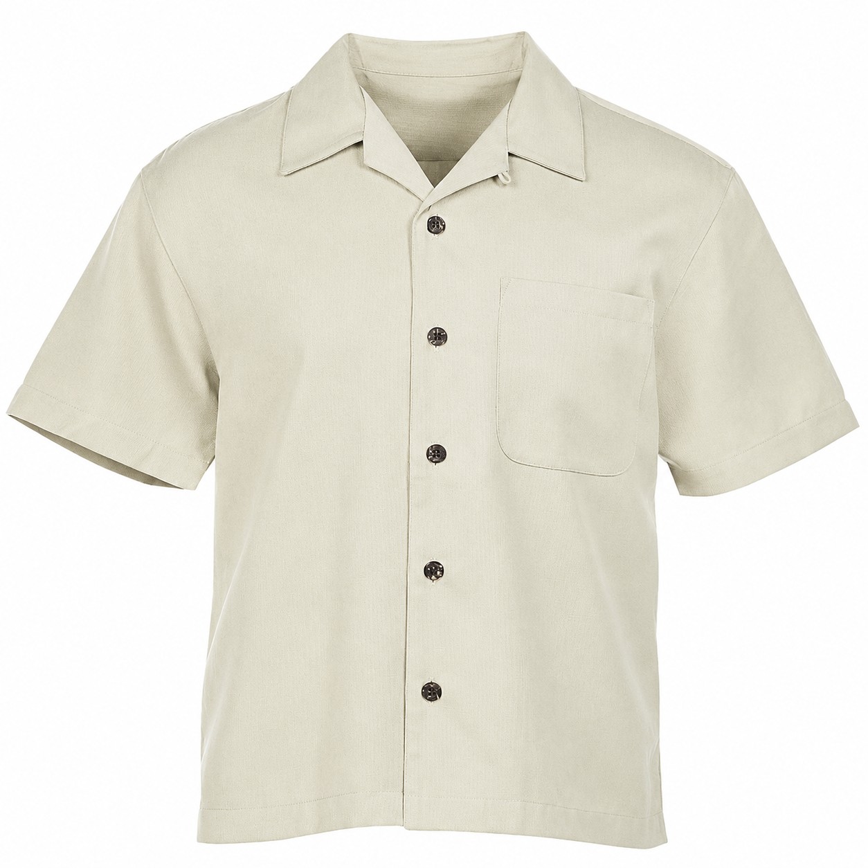 Men's Cotton Polyester Camp Shirt — view 2