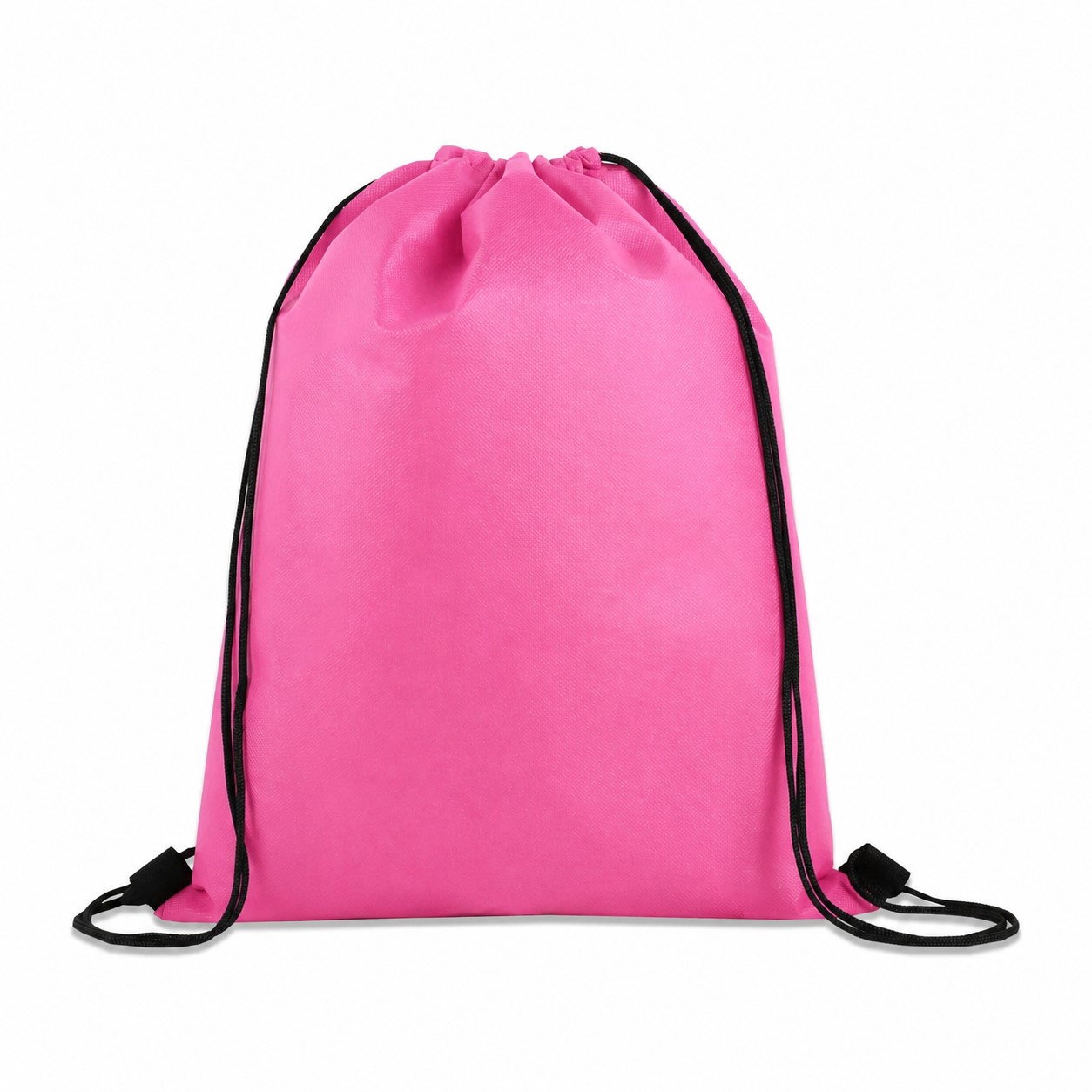 Large Non-Woven Drawstring Cinch Backpack — Pink