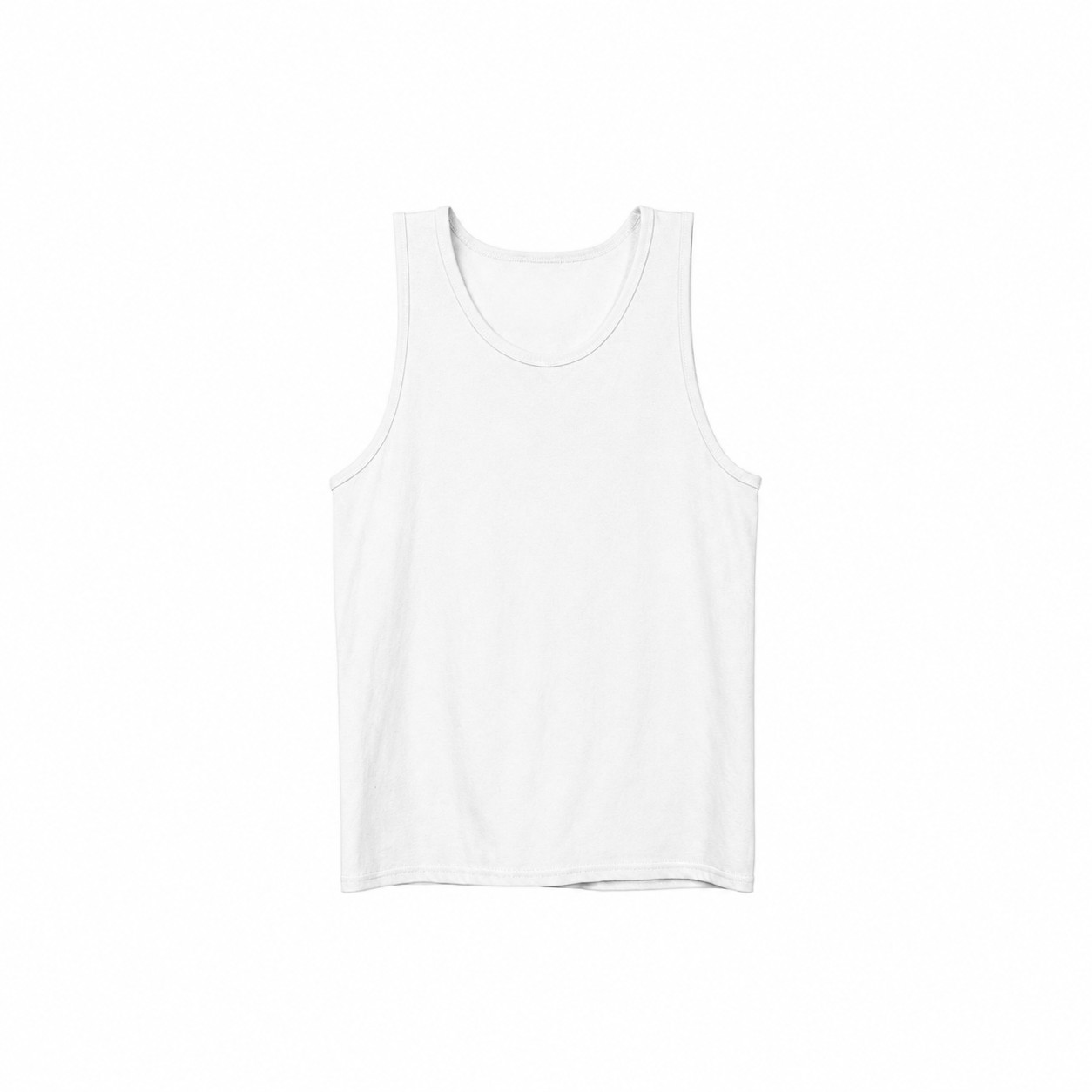 Classic Cotton Men's Tank Top — White