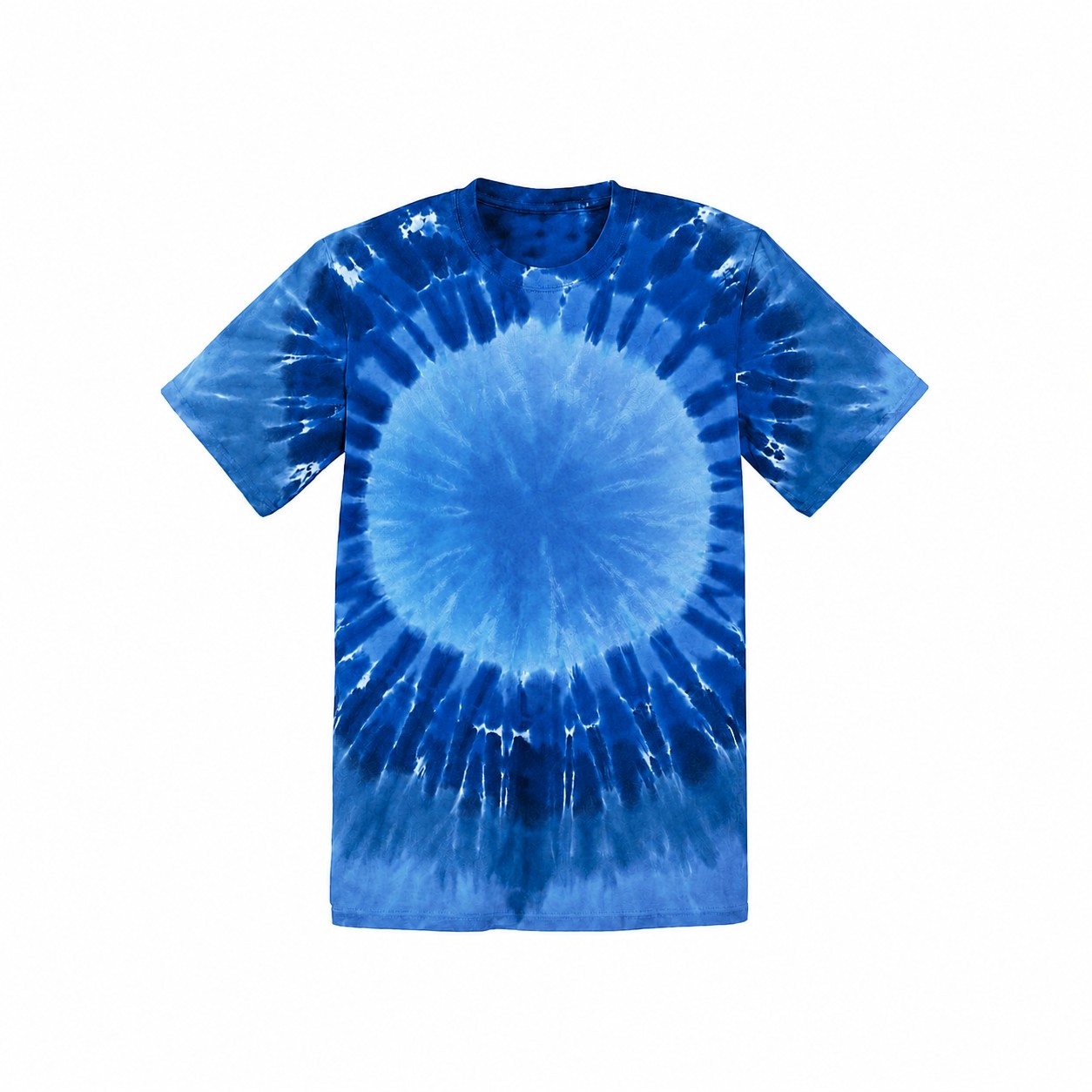 Rainbow Cotton Tie Dye Shirt — Blue