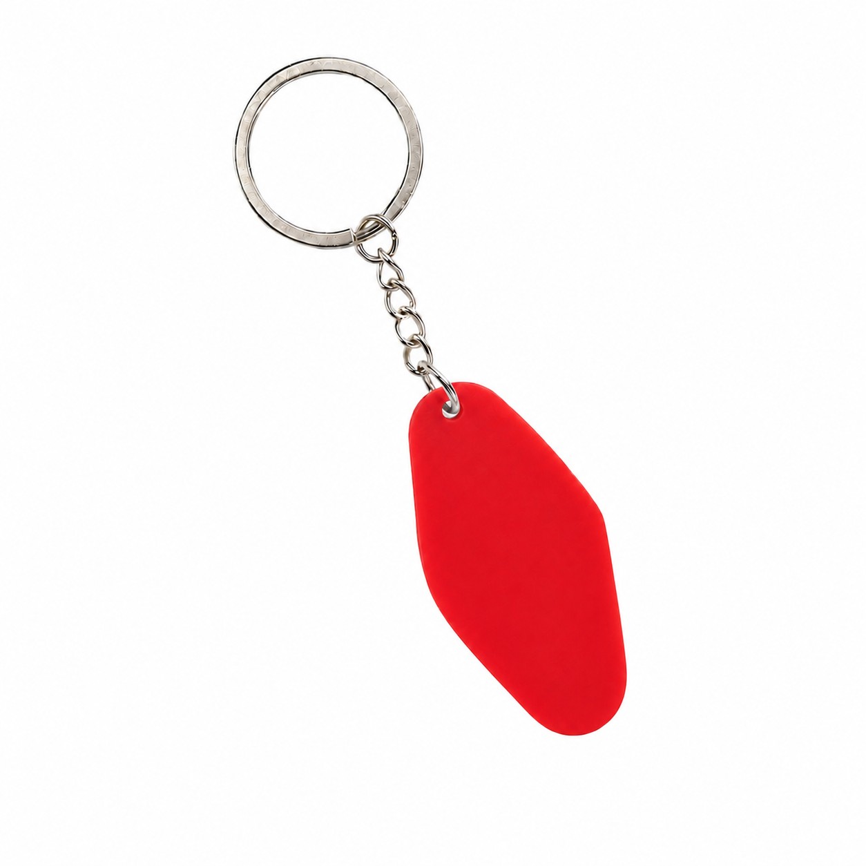 Acrylic Key Tag With Hardware — Red