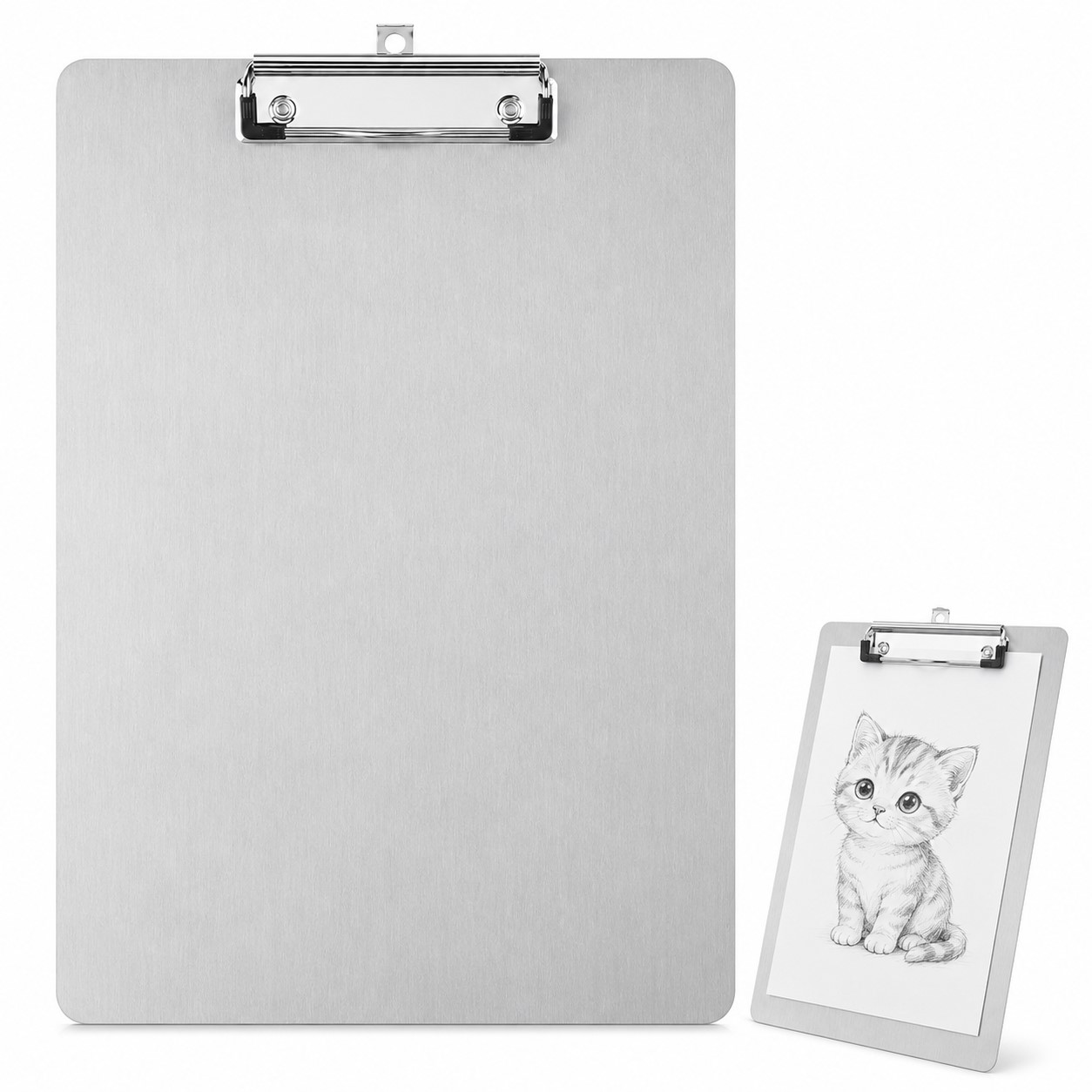 A4 Aluminum Clipboard With Low Profile Clip