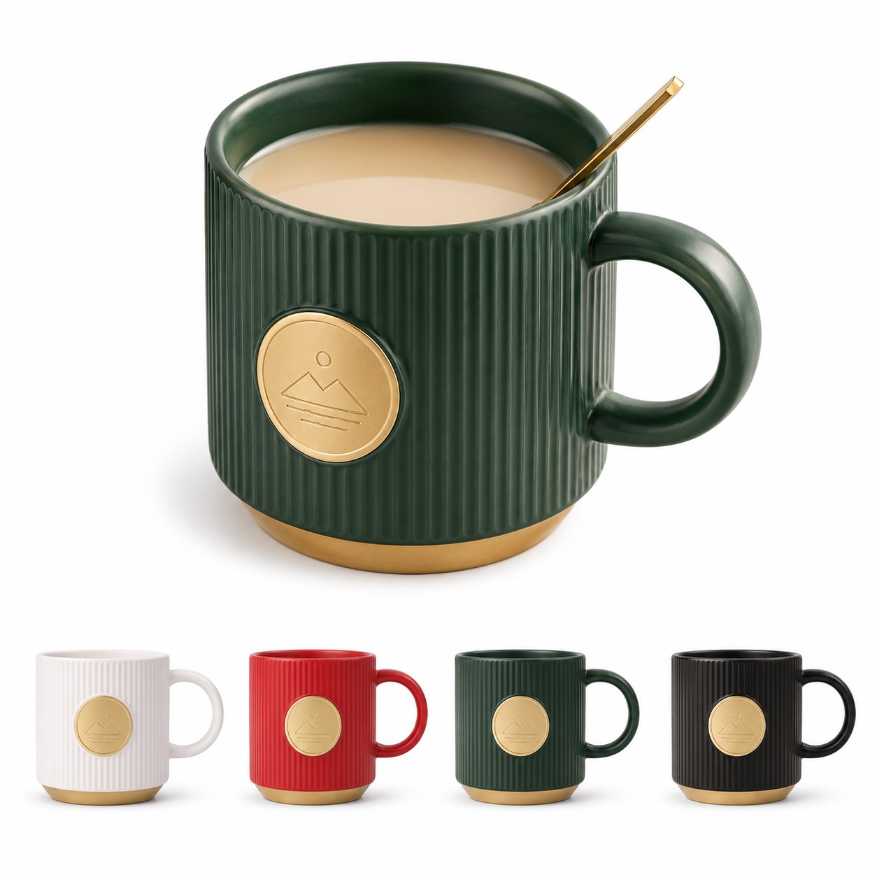 Ceramic 11 Oz Mug With Bronze Seal