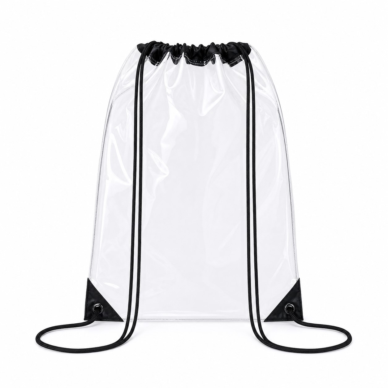 Clear PVC Drawcord Stadium Backpack — view 2