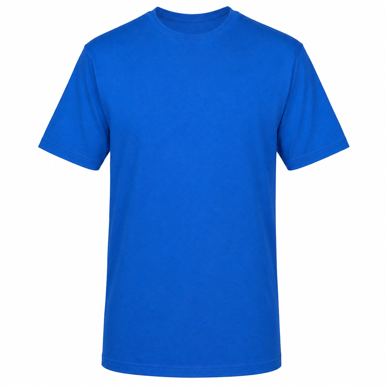 Five Star Pattern Cotton Polyester Tee — Blue