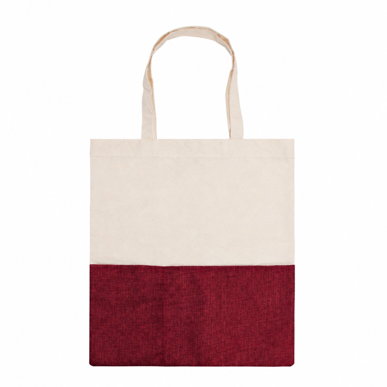 Cotton Tote Bag — Wine Red