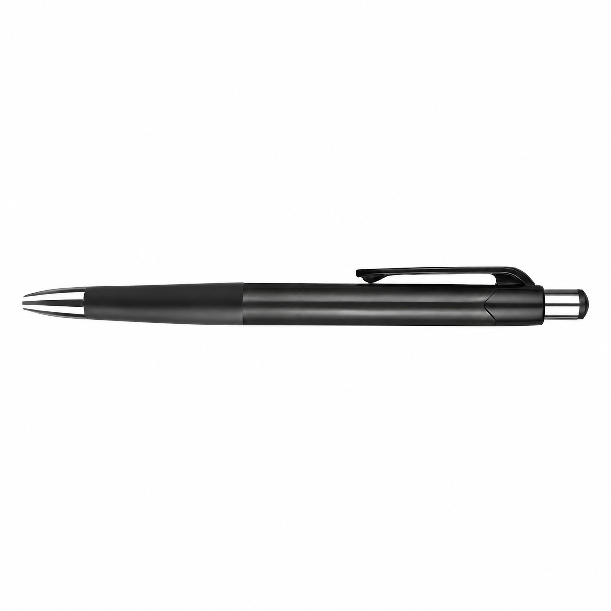 Smooth Plastic Click Ballpoint Pen — Black