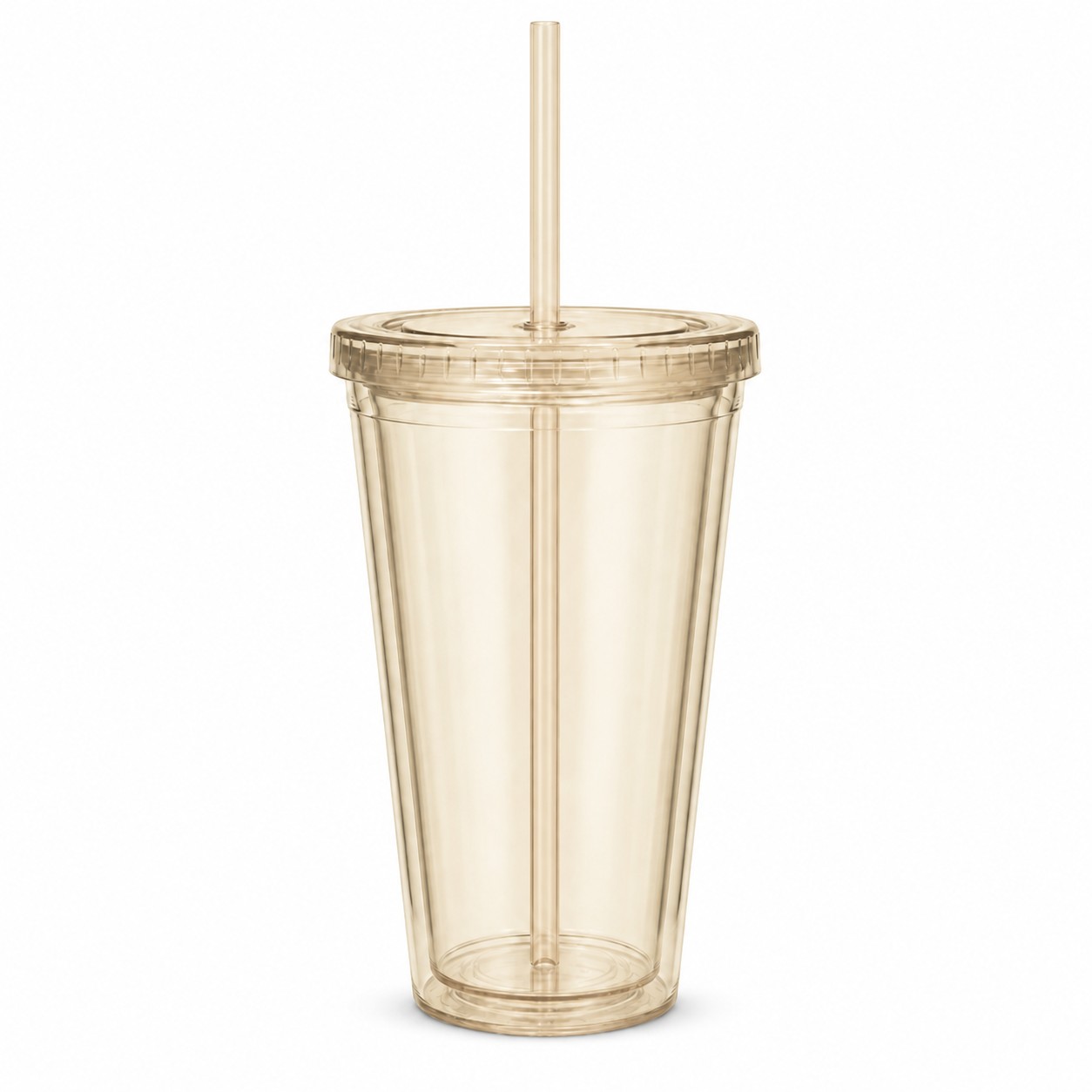 Double Wall 16 Oz Acrylic Journey Tumbler — Natural Beige