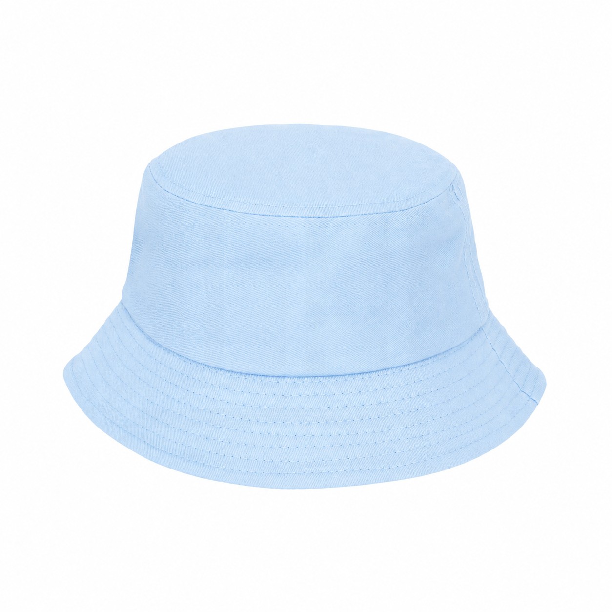 Cotton Twill Bucket Hat — Light Blue