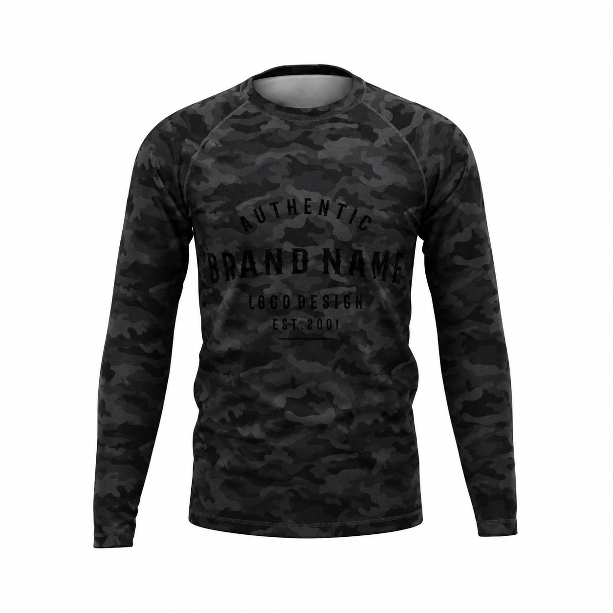Raglan Sleeve Workout Shirt — Black