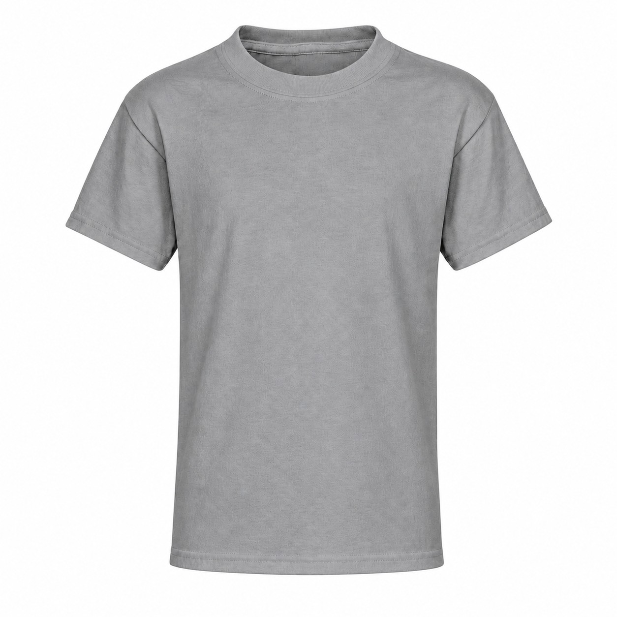 Youth Cotton Crewneck T-Shirt — Gray