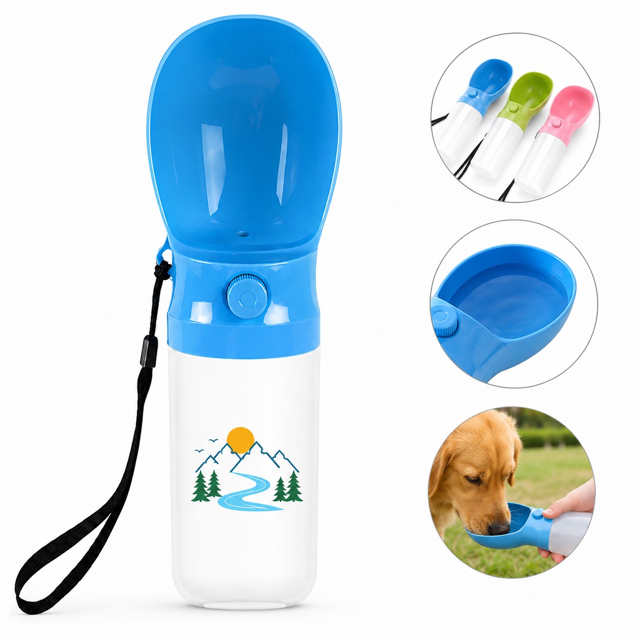 Polypropylene Pet Water Bottle With Integrated Basin