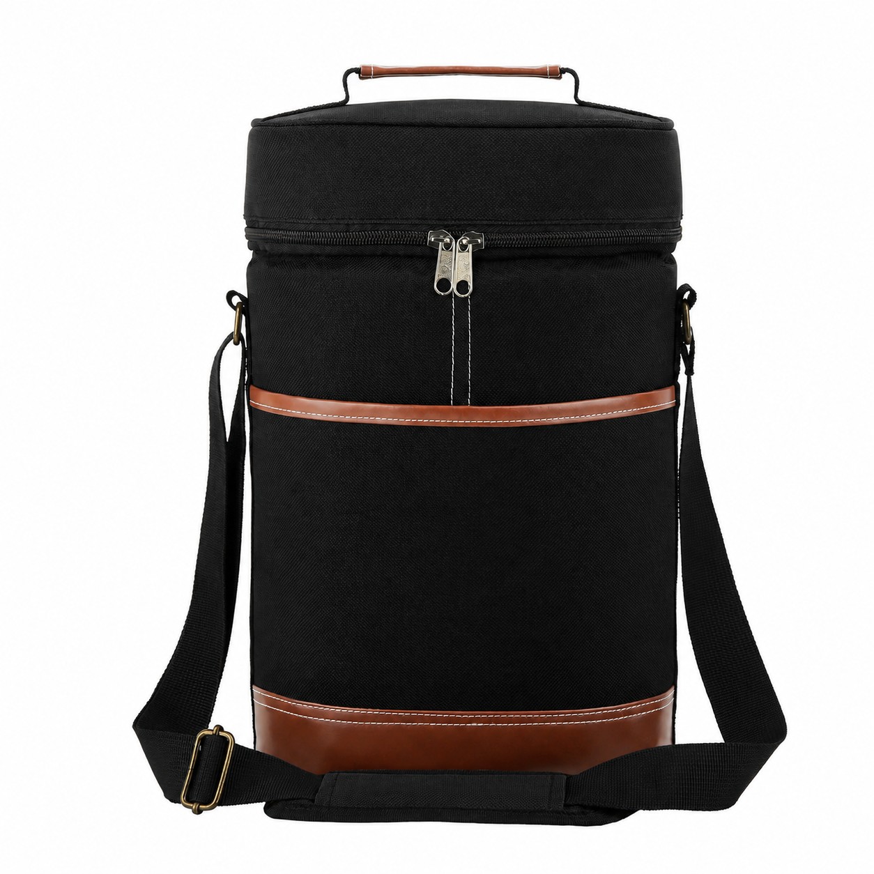 Front Pocket Wine Cooler Bag — Black